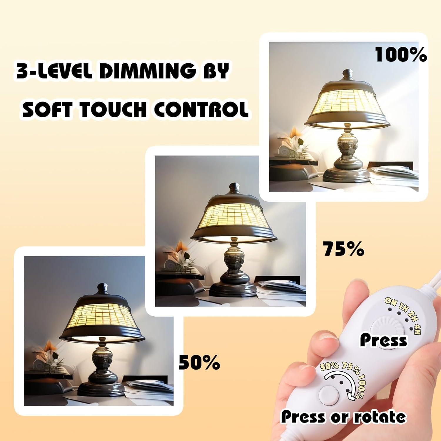 Atenuador Enchufable Leymays 150W Blanco con Temporizador