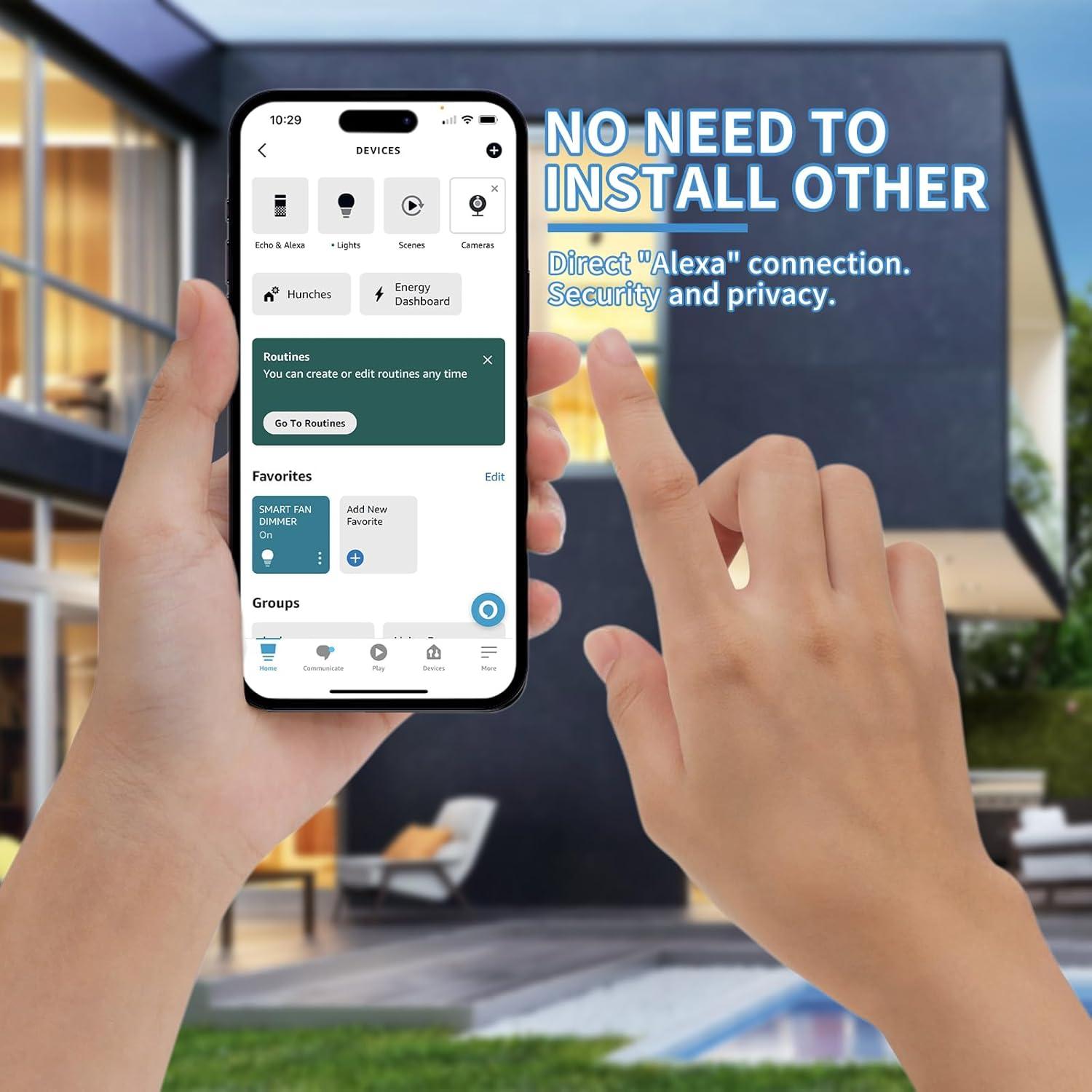 Atenuador de lámpara inteligente HUMPPTOM BY06 con control remoto
