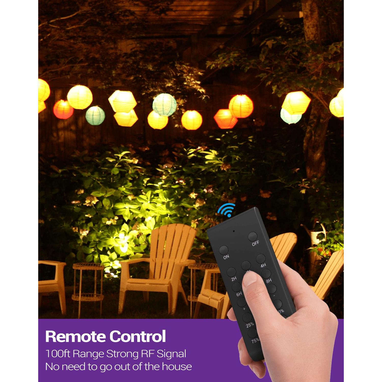 Regulador de Luz Exterior NEARPOW con Control Remoto IP55