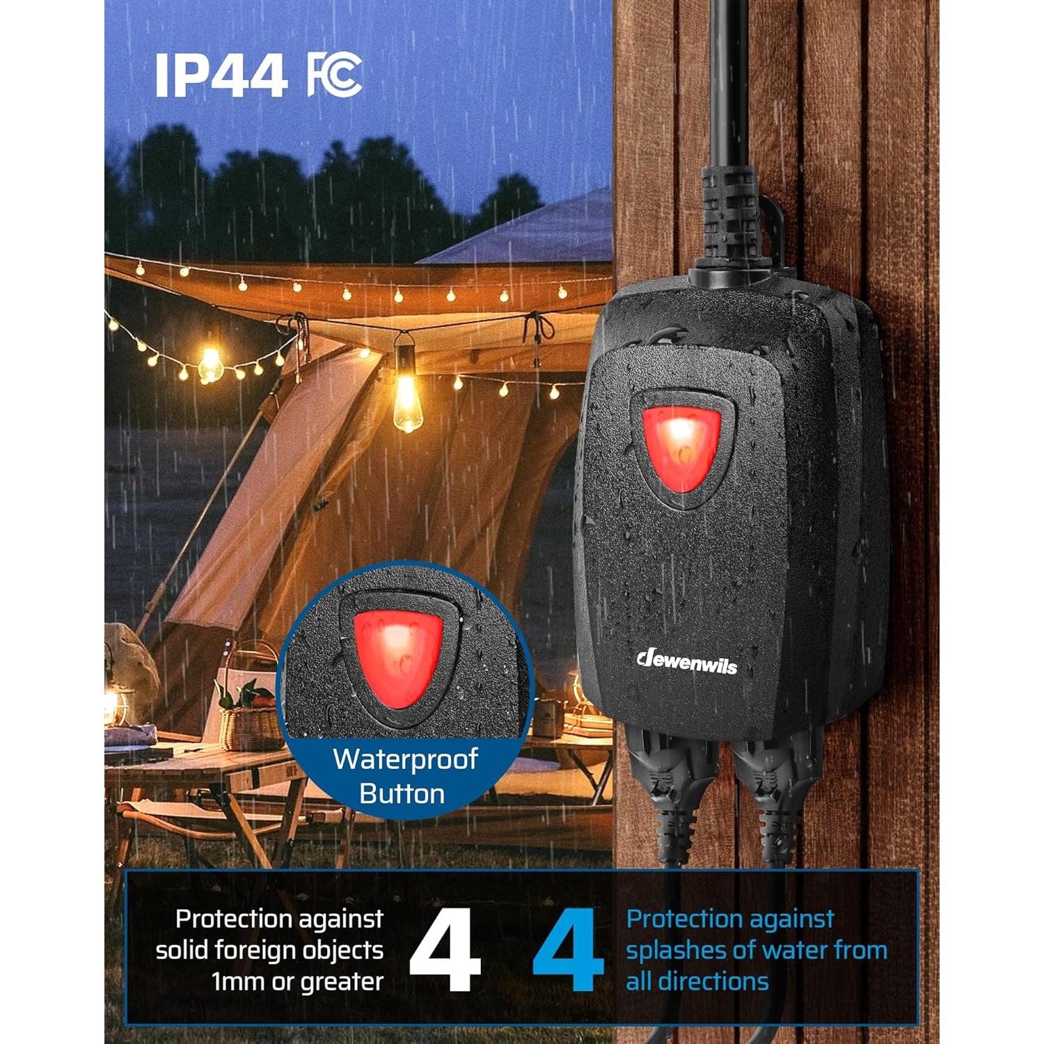 Regulador Exterior Dewenwils 125V con Control Remoto 100FT