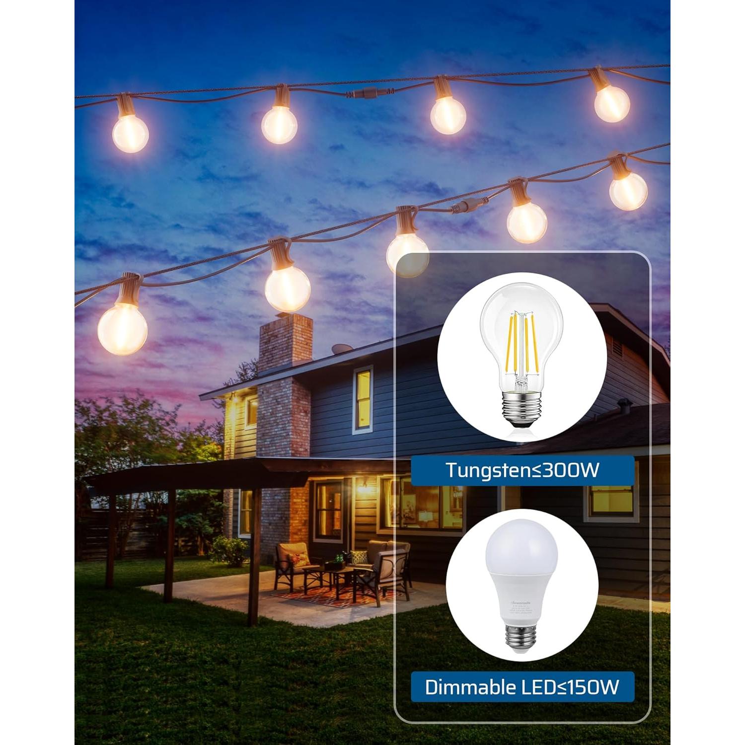 Regulador de Luces Exterior Dewenwils 150W LED Control Remoto