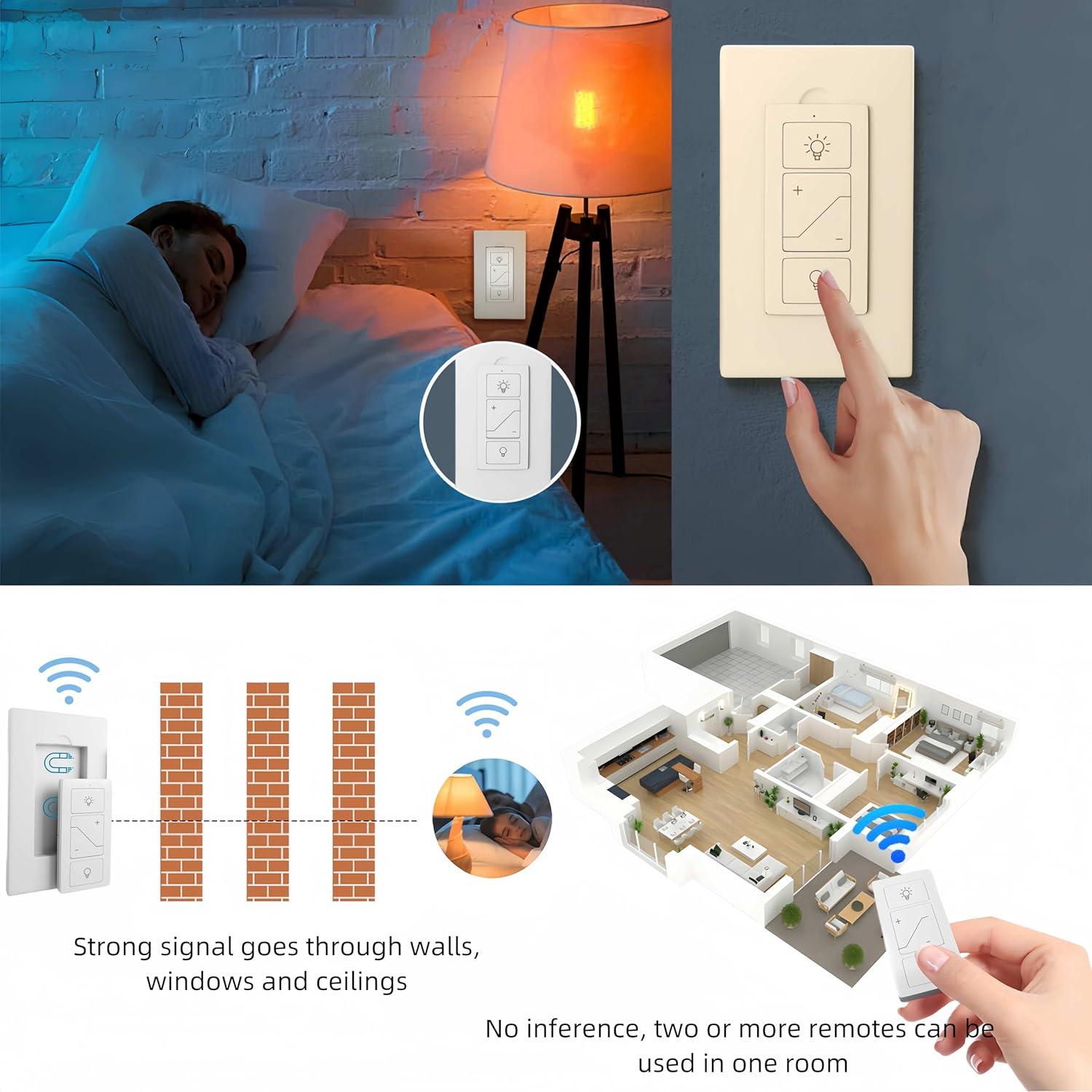 Atenuador de luz inteligente Sunmerit con control remoto y Alexa