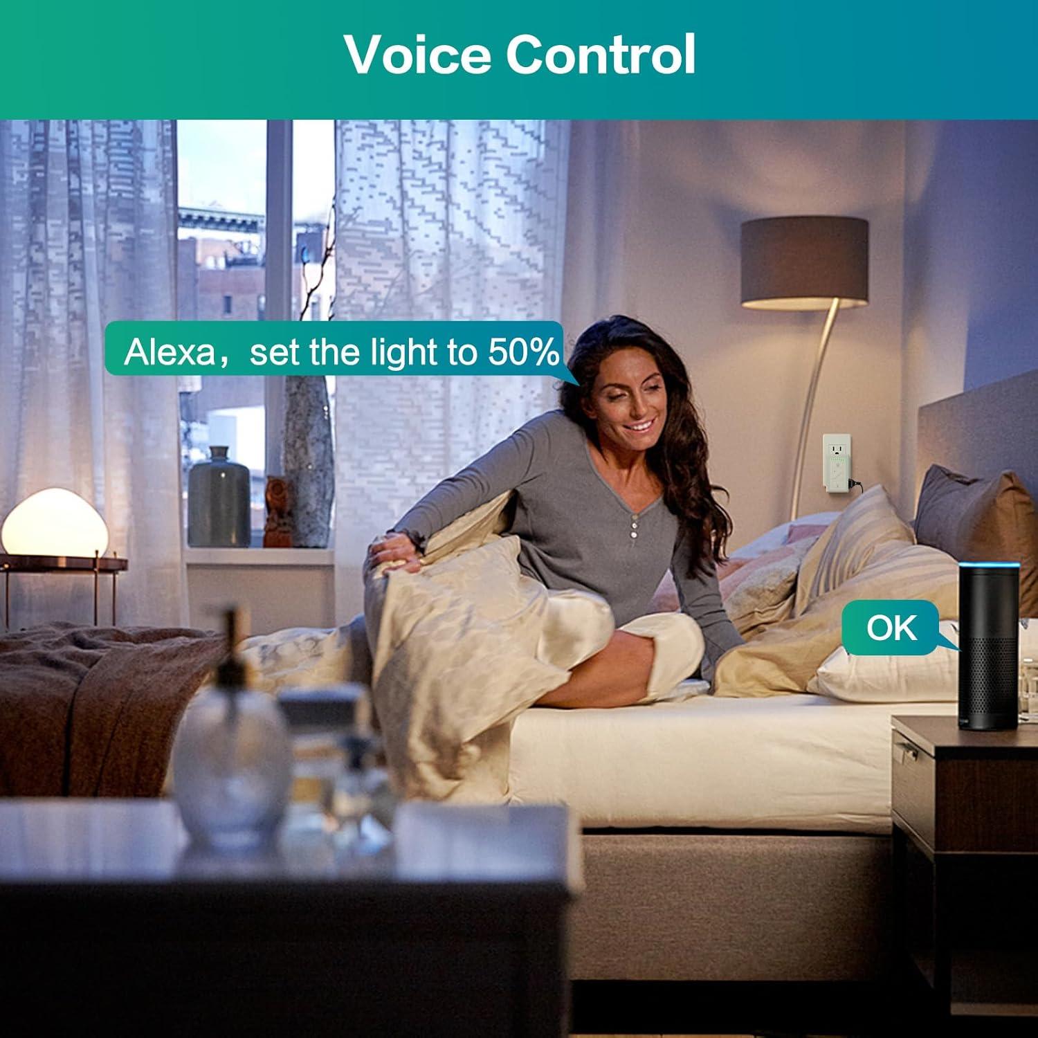 Atenuador de luz inteligente Sunmerit con control remoto y Alexa