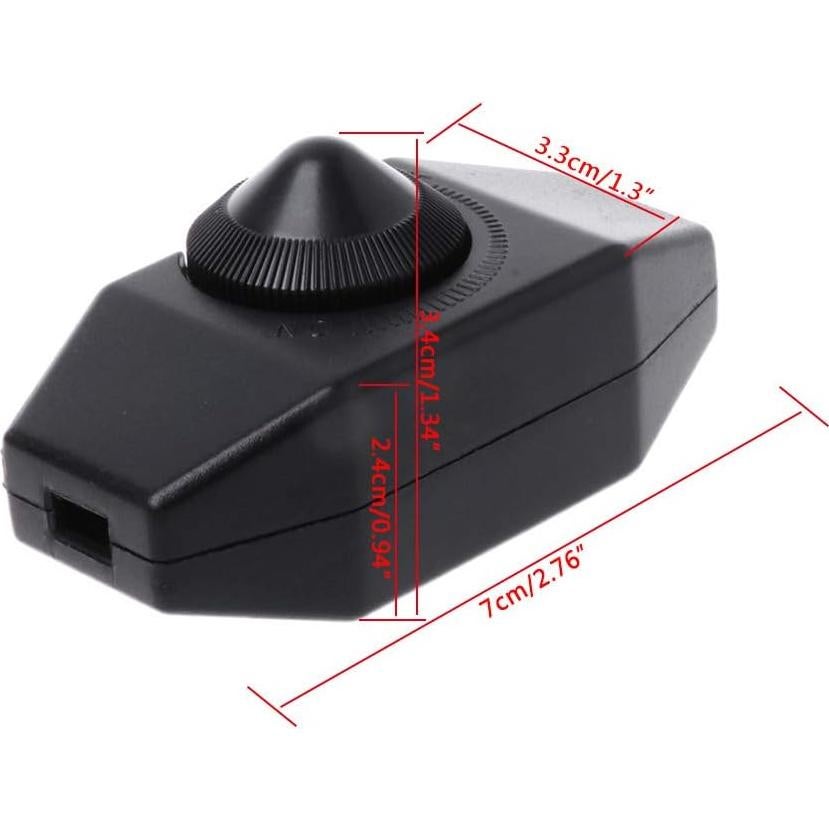 Regulador de Lámpara Táctil Caralin 220V Negro 7x3.3cm