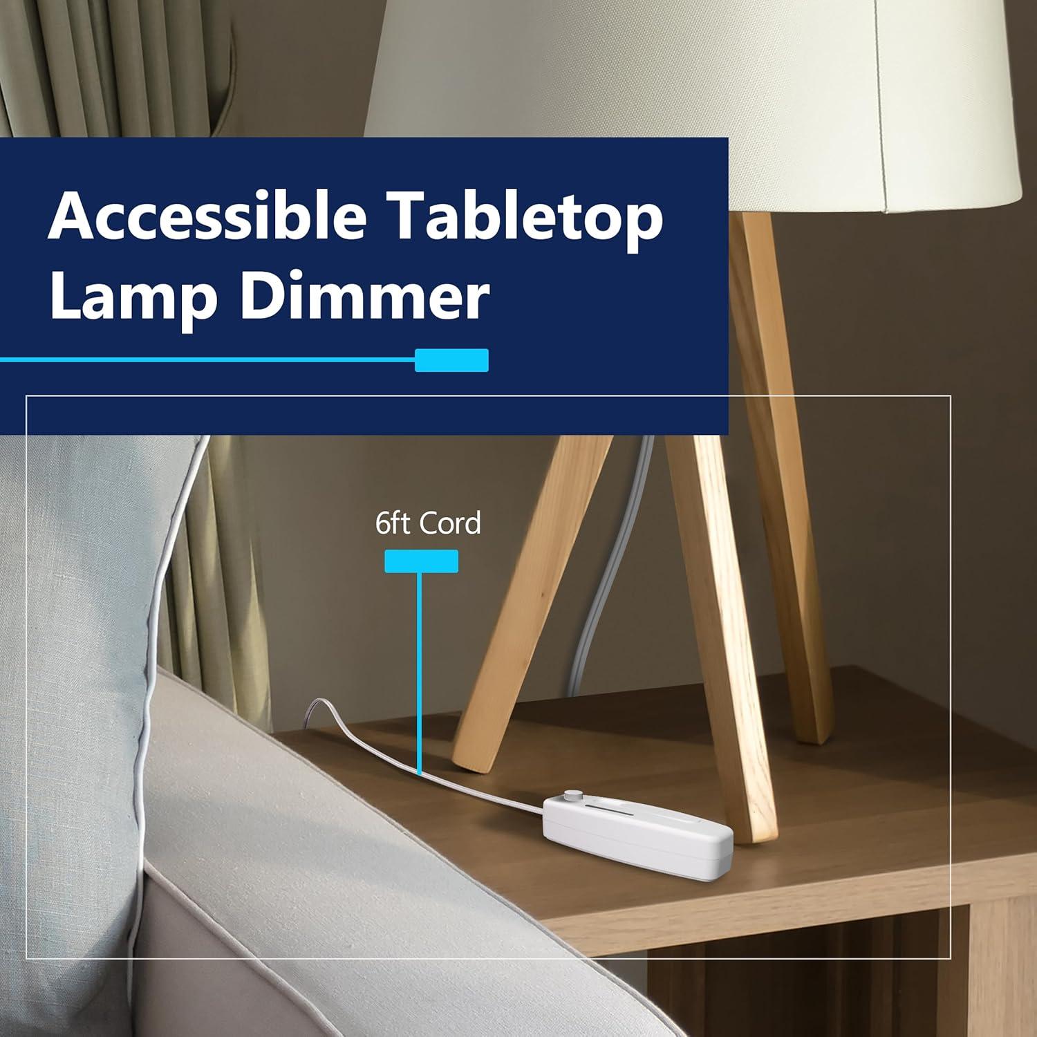 Interruptor Regulador de Lámpara de Mesa LIDER Blanco 200W