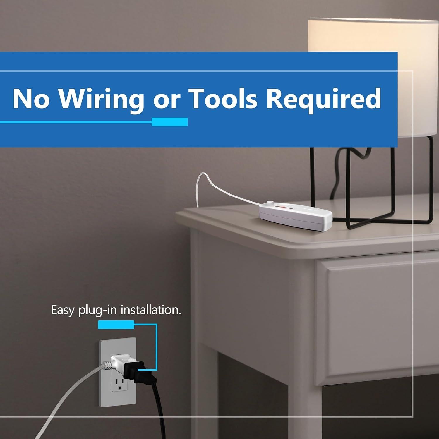 Interruptor Regulador de Lámpara de Mesa LIDER Blanco 200W