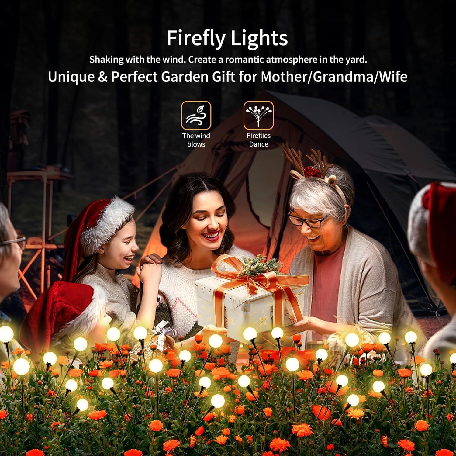 Luces Solares para Jardín VIGNUTO 4 Paquetes 32 LEDs IP65