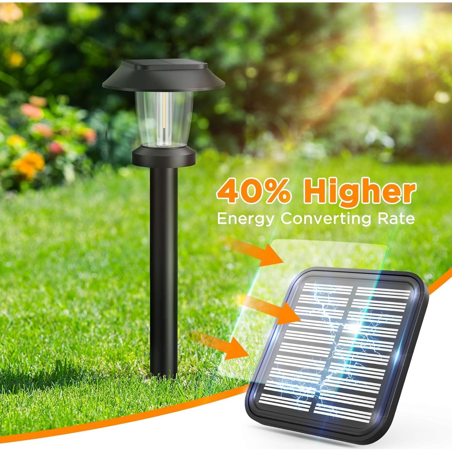 Luces de Camino Solares ALEPOD - Paquete de 8, IP65, 3 Modos