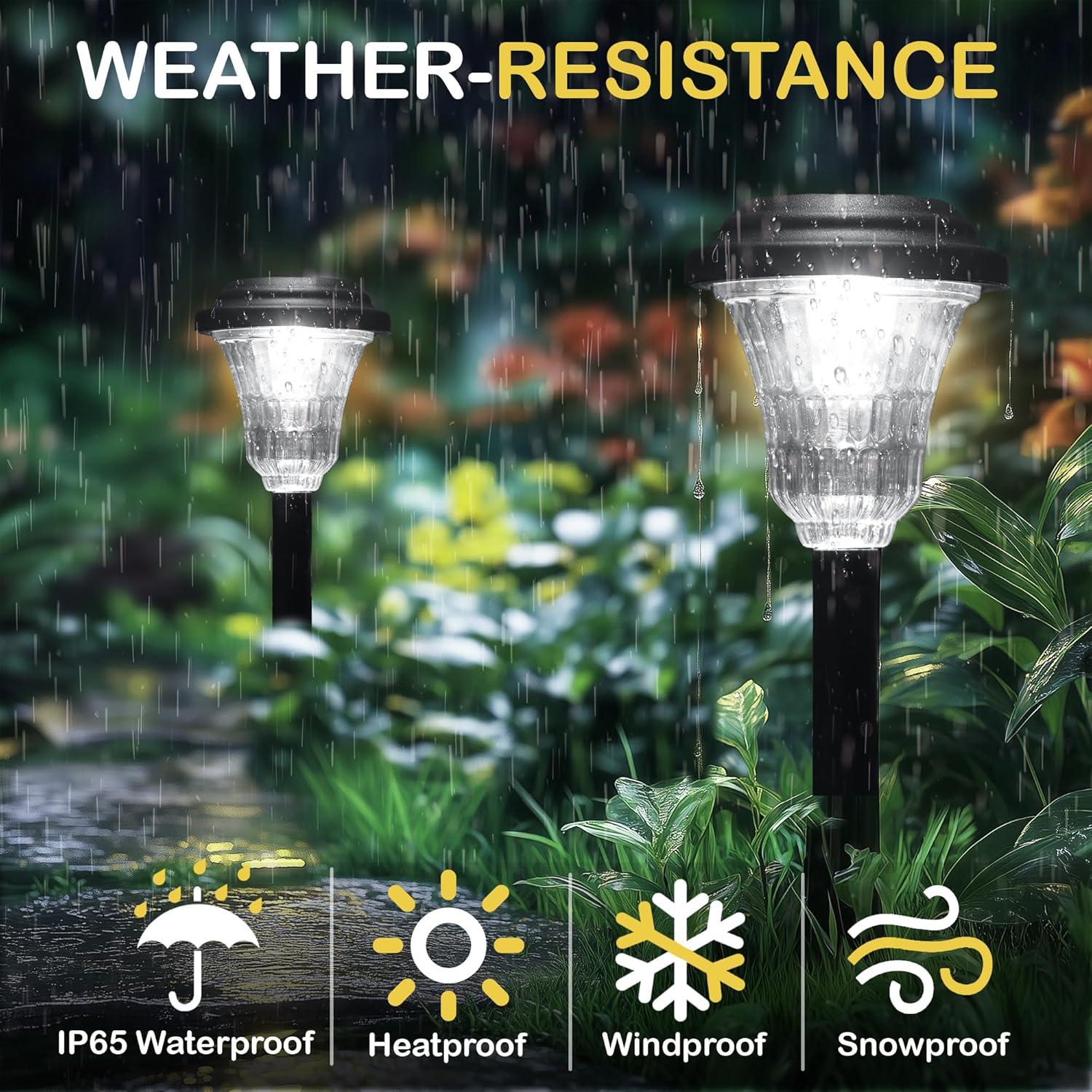 Luces de Camino Solares Rumiom 8 Piezas IP65 Blanco Frío