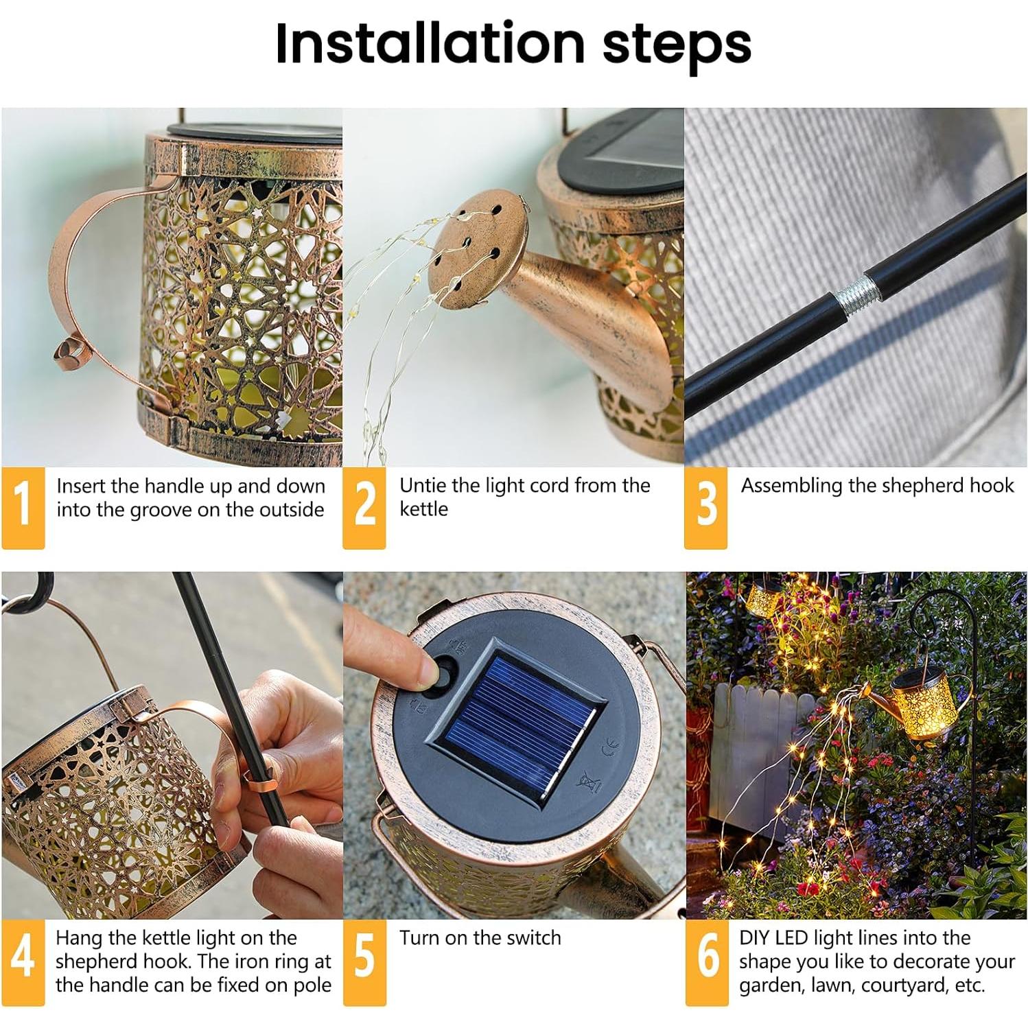 Luces Solares Decorativas Misawce para Jardín 44.96 cm