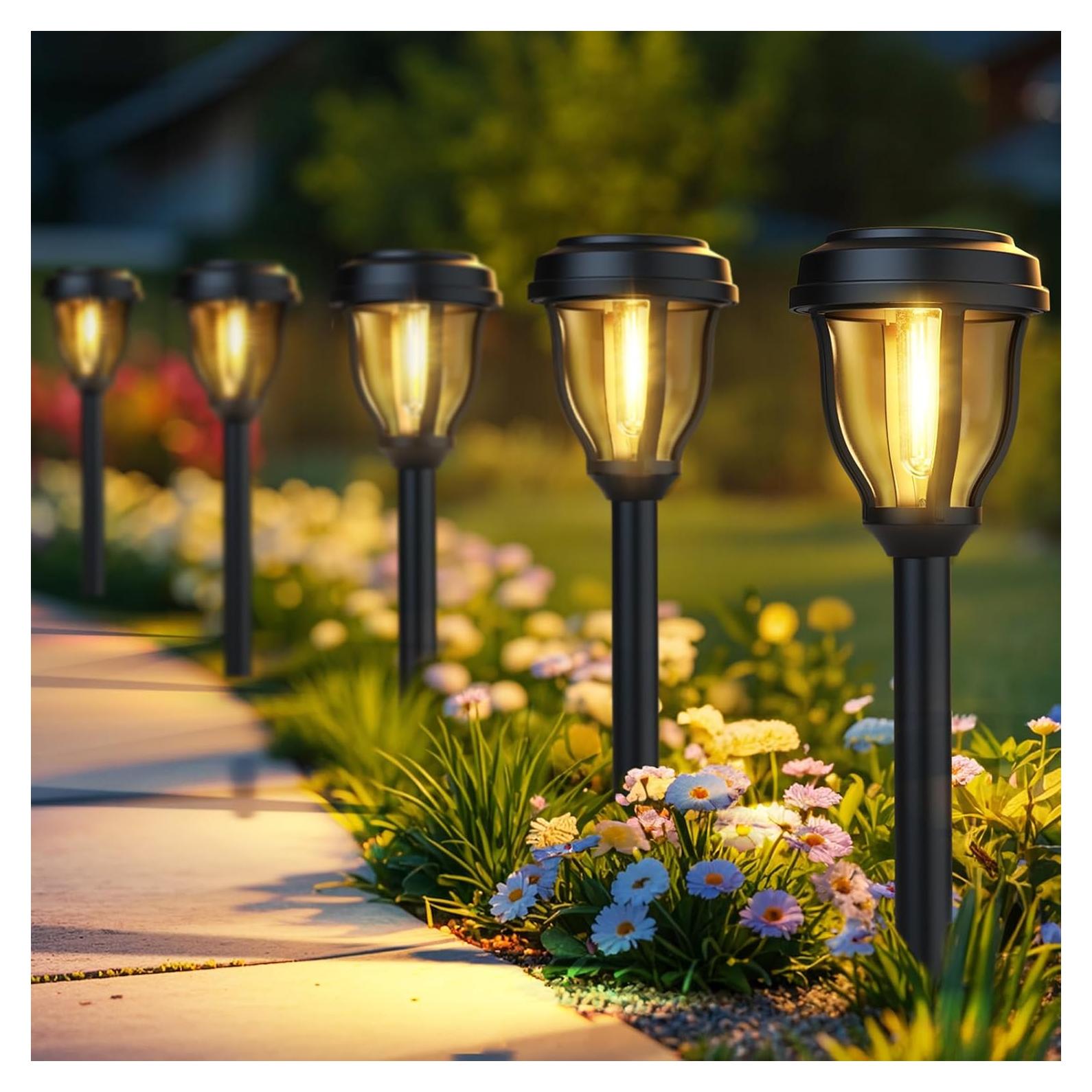 Luces Solares Exteriores DERAYSION 12 Paquete Automáticas