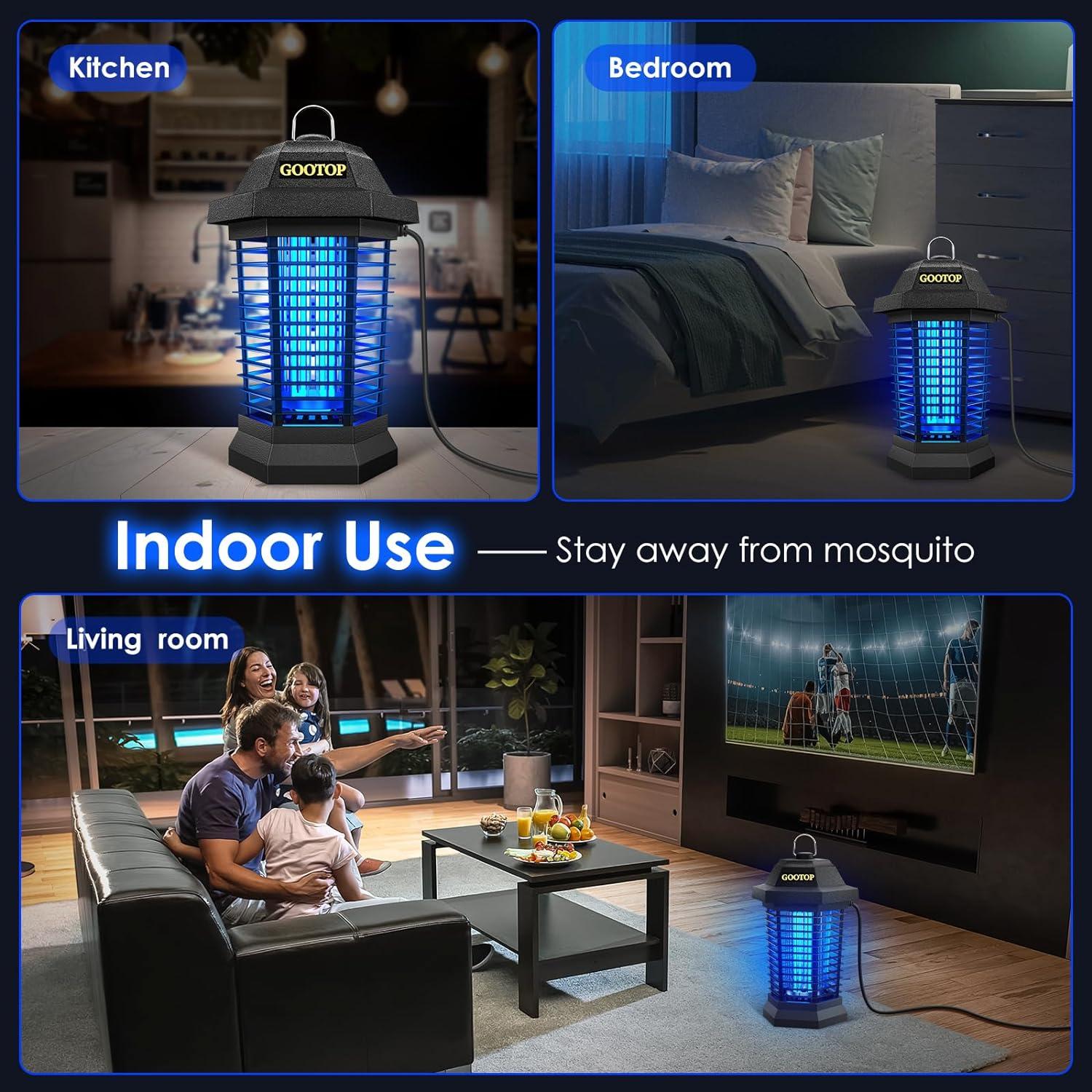 Asesino de Insectos GOOTOP Zap T6 Pro 90-130V 4200V Negro