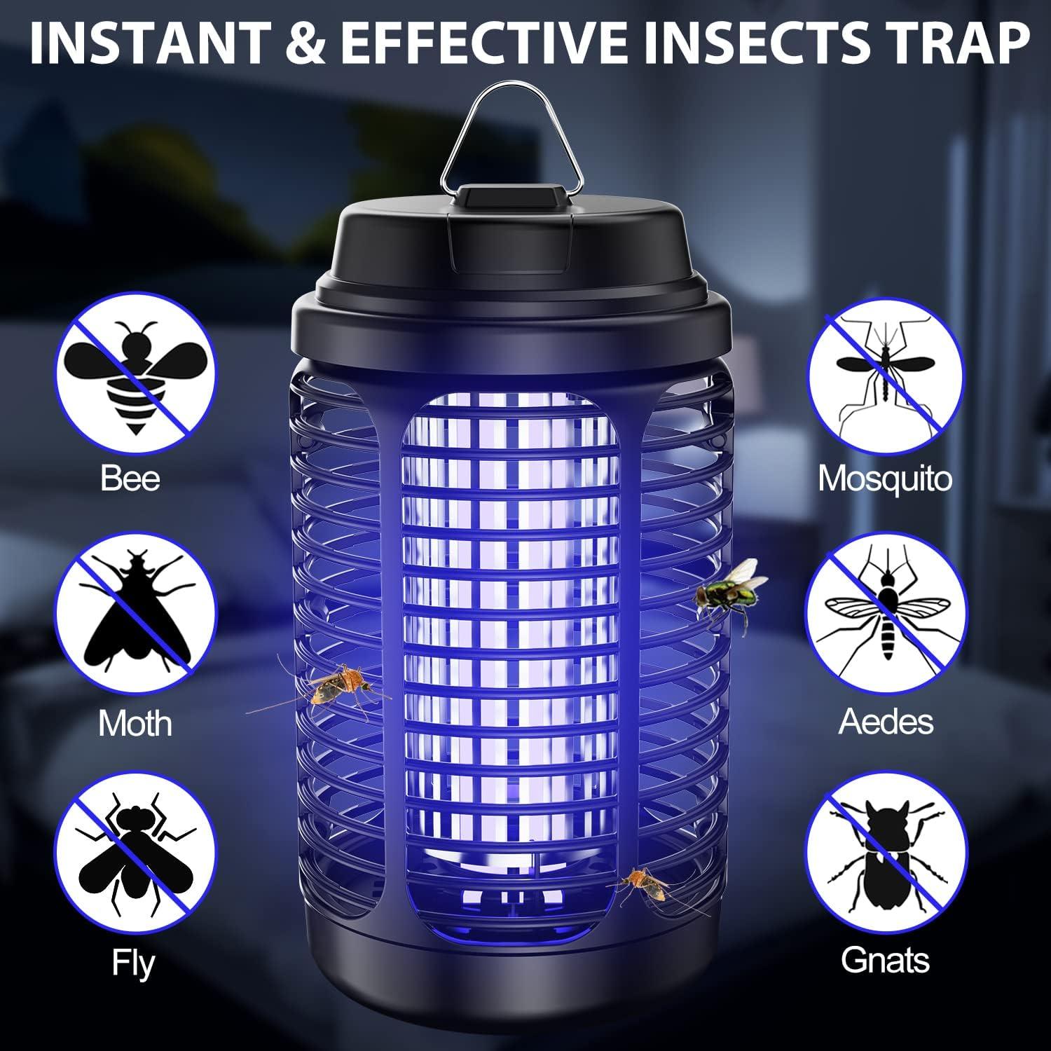 Zapper de Insectos Eléctrico VANELC 4000V Impermeable 1.05kg
