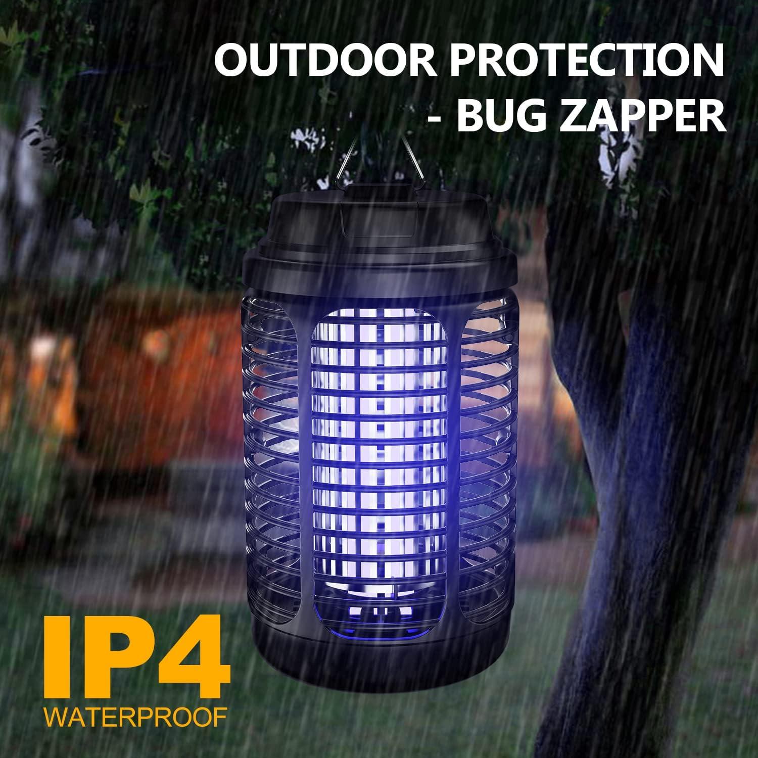 Zapper de Insectos Eléctrico VANELC 4000V Impermeable 1.05kg