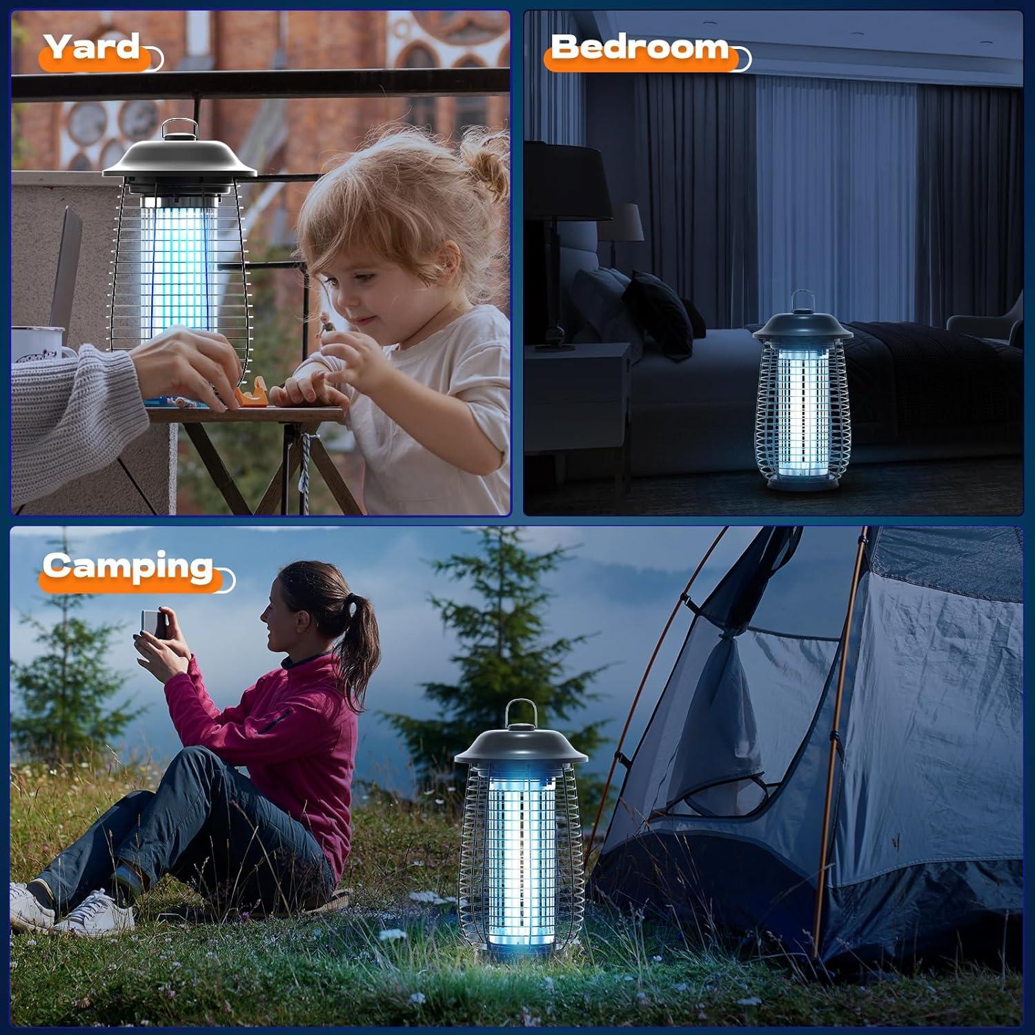 Trampa Eléctrica de Mosquitos ILCPP 4200V Impermeable 0.64kg