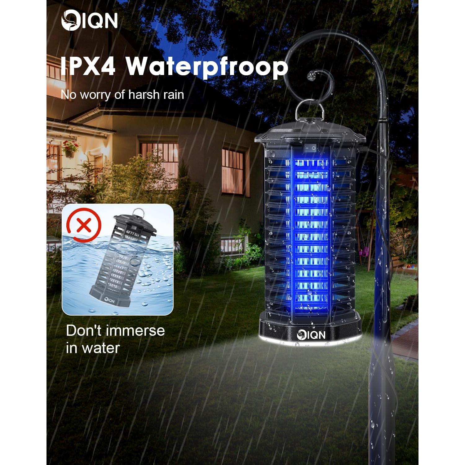 Zapper de Insectos IQN con Luz LED 15W - Trampa Eléctrica para Mosquitos y Moscas