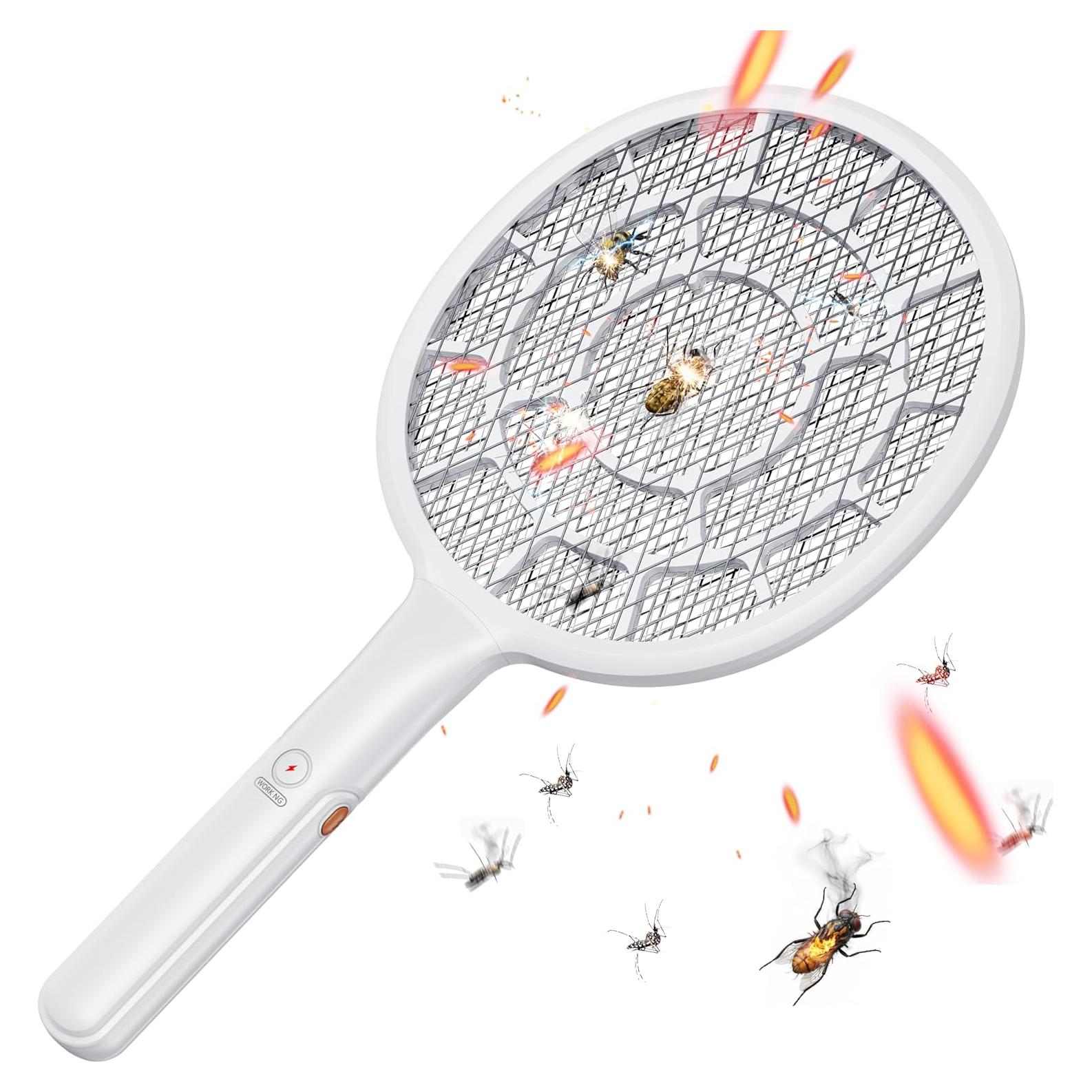 Raqueta eléctrica para mosquitos YsChois 40.6x21.8cm 3000V