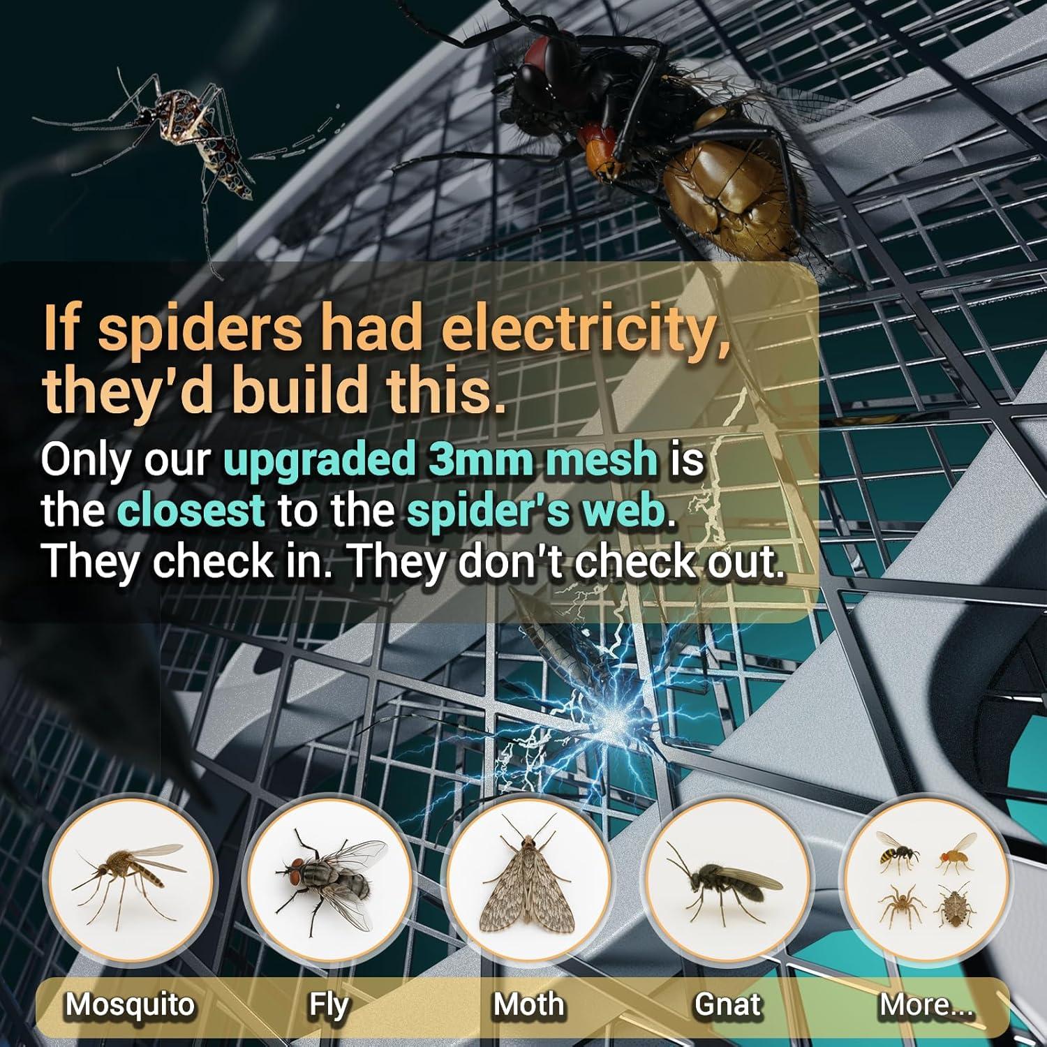 Raqueta eléctrica para mosquitos YsChois 40.6x21.8cm 3000V