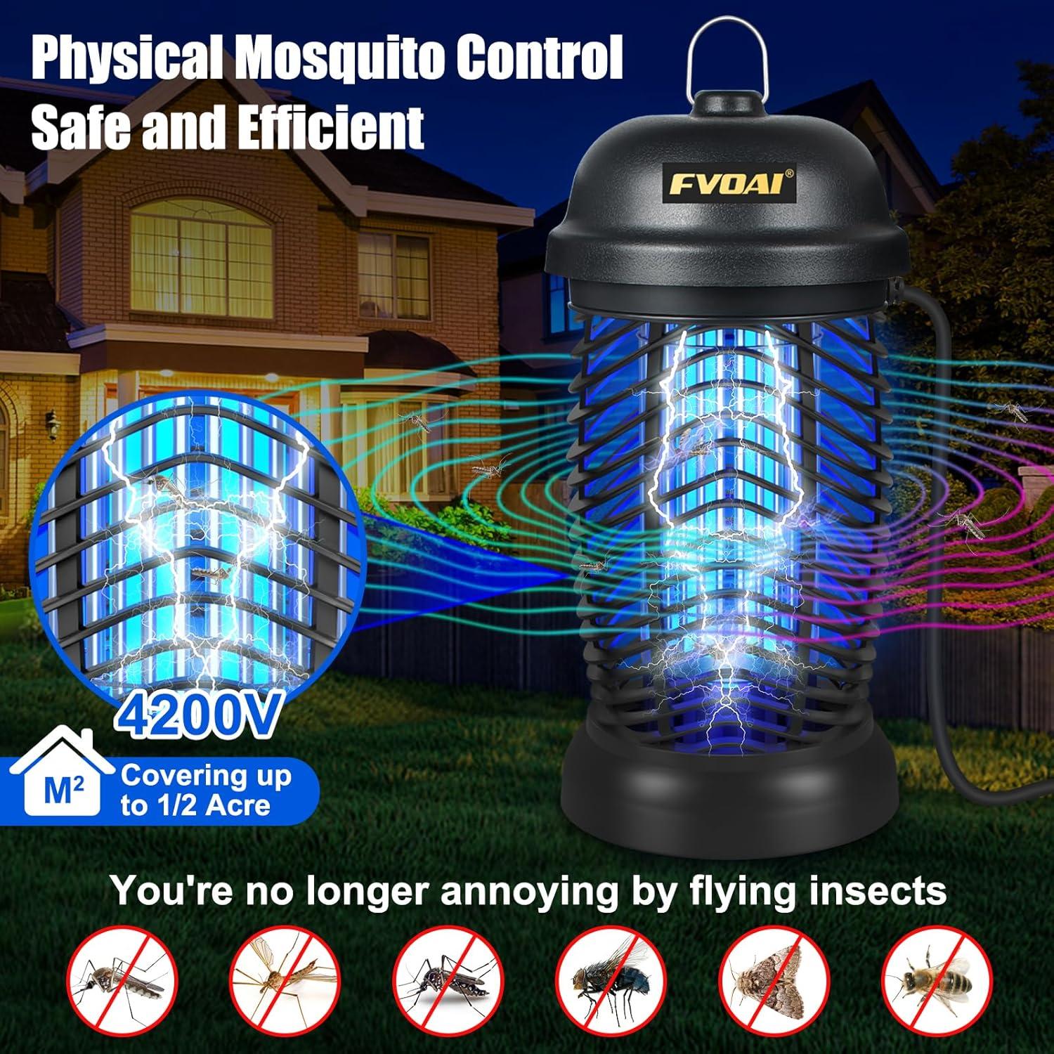 Zapper de Insectos FVOAI Modelo Zap X3 Pro, 0.20 Hectáreas