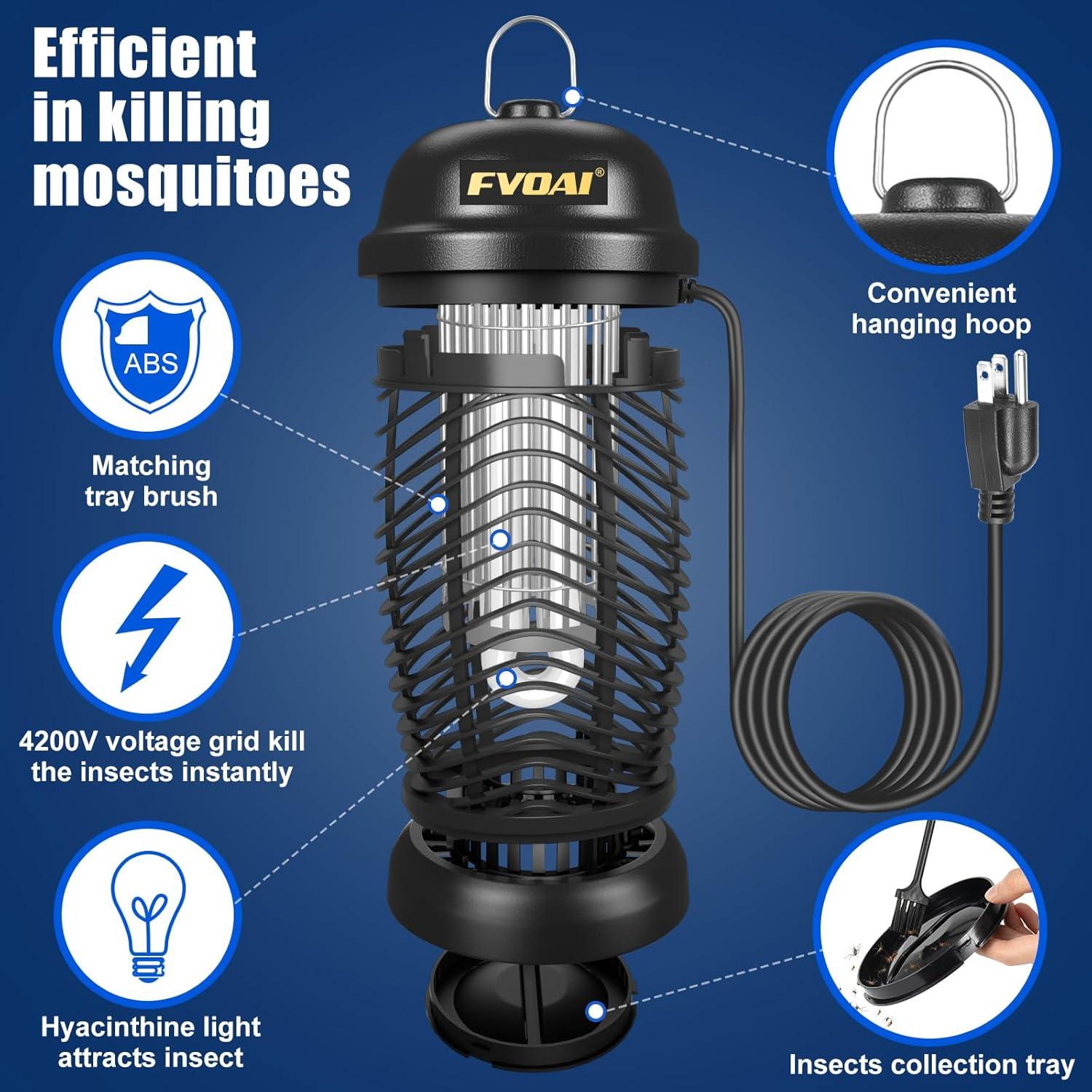 Zapper de Insectos FVOAI Modelo Zap X3 Pro, 0.20 Hectáreas
