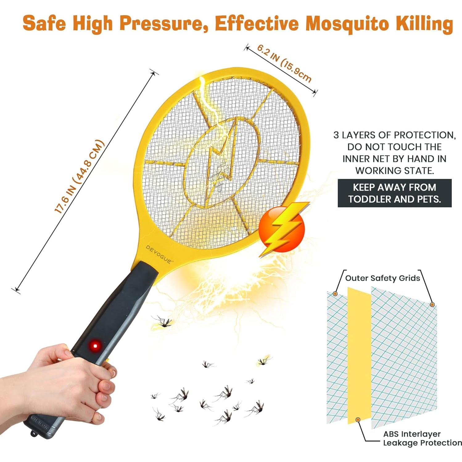 Raqueta Eléctrica para Moscas DEVOGUE DVG001 44.7cm