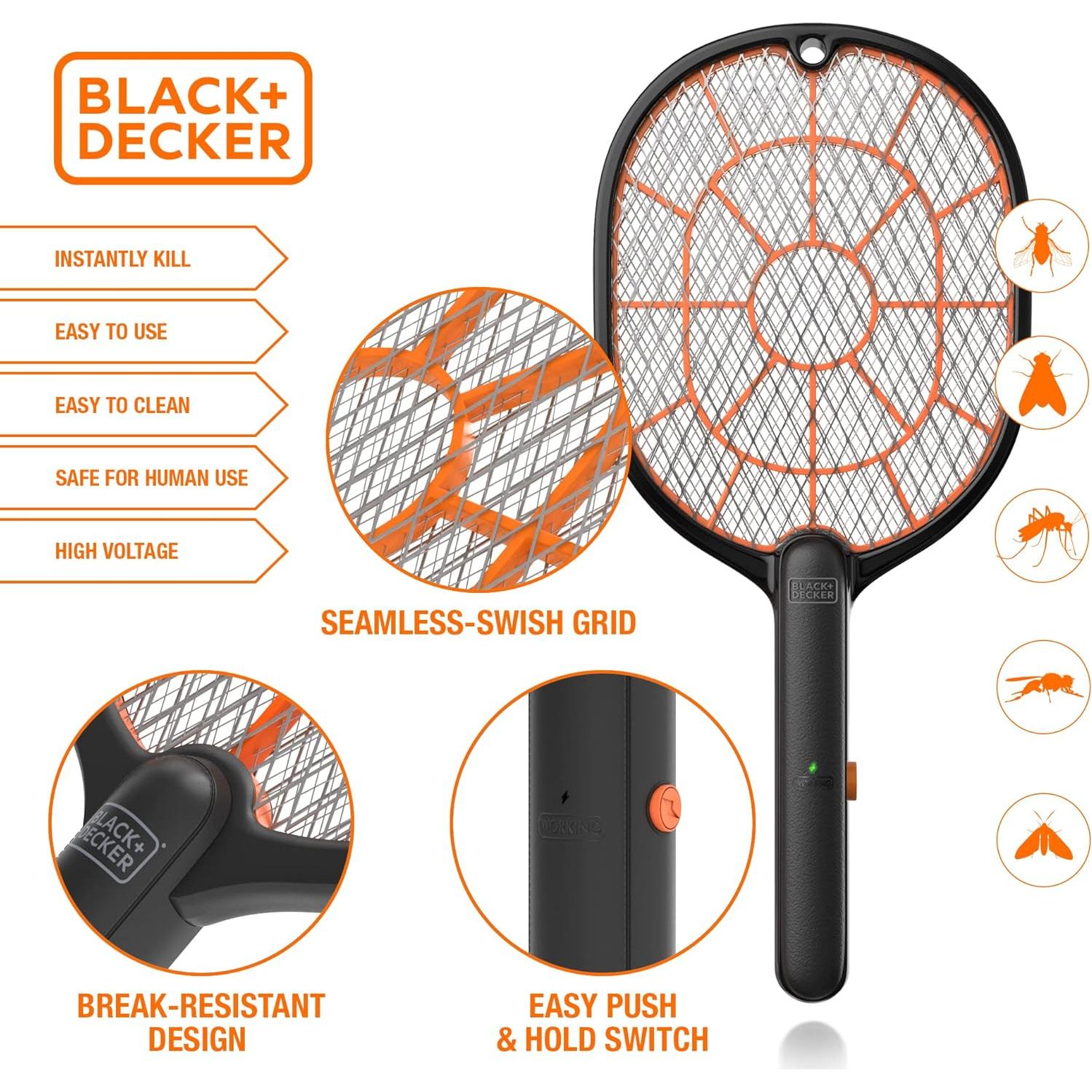 Raqueta Eléctrica Matamoscas BLACK+DECKER BDPC976 - 45.72cm