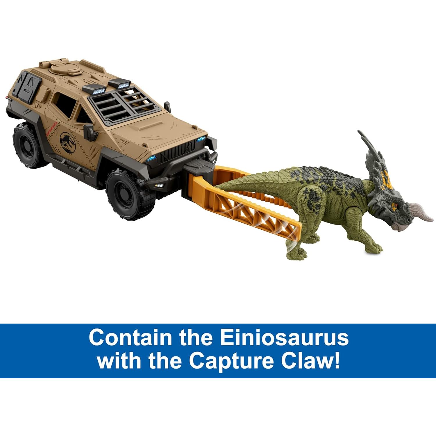 Camión Mattel Jurassic World Einiosaurus 9.5 cm Volteo