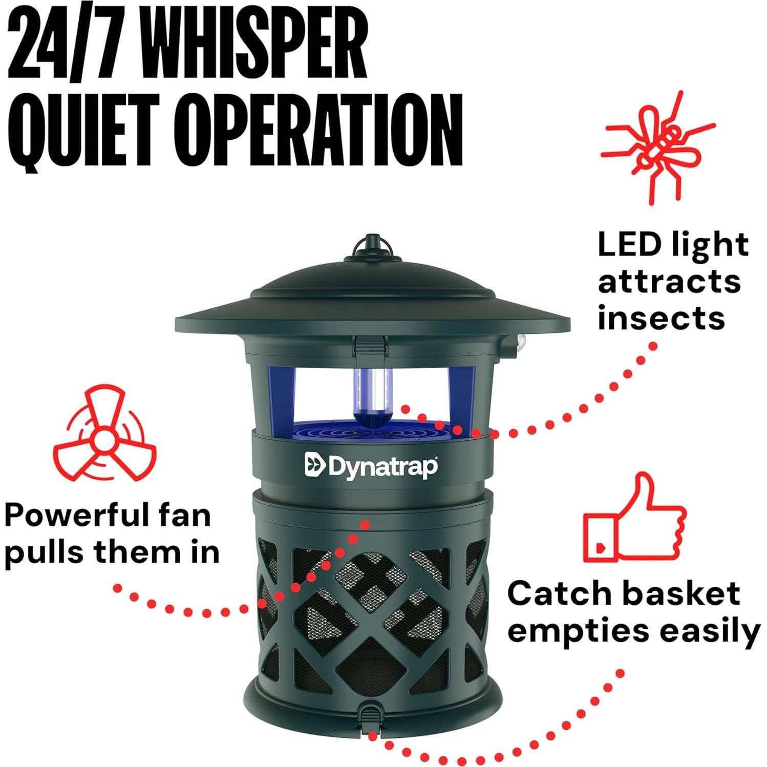 Trampa DynaTrap DT2030-GRSR para Mosquitos y Insectos - Verde