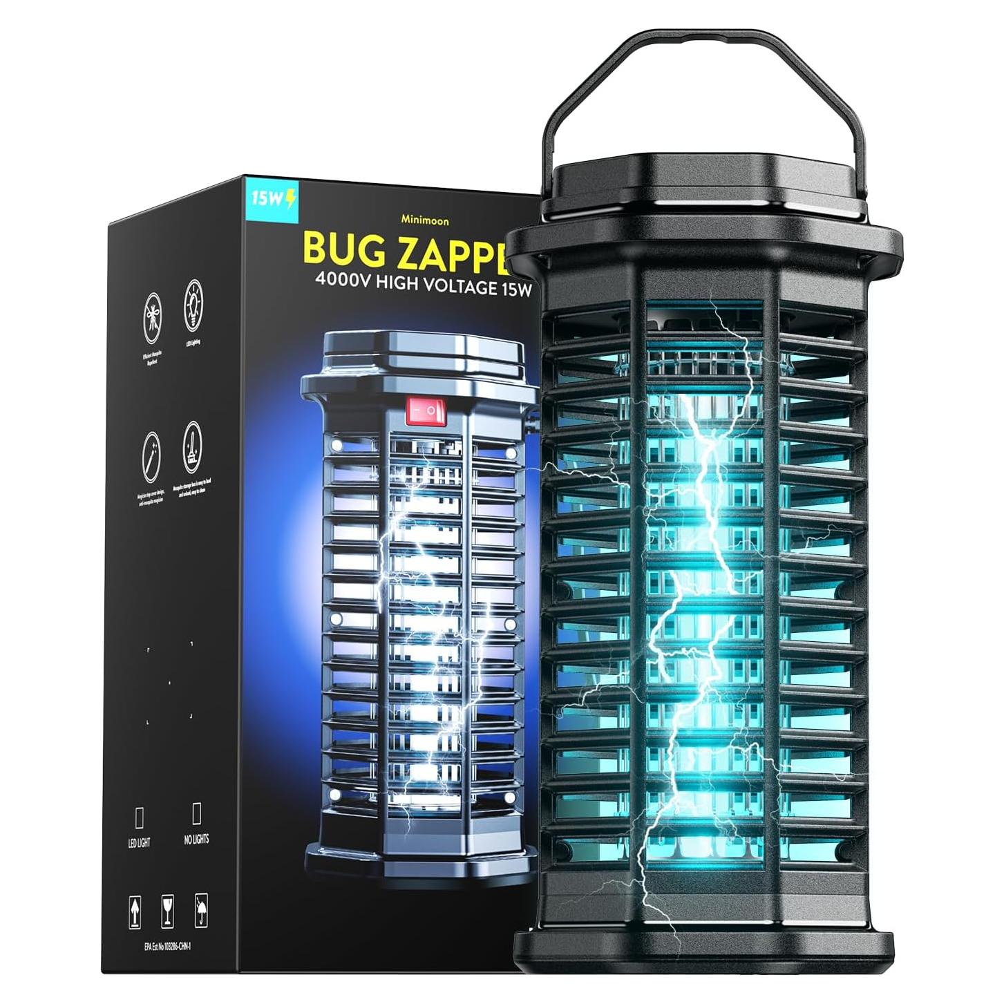 Zapper Eléctrico de Insectos Minimoon HK-09 4200V IPX4