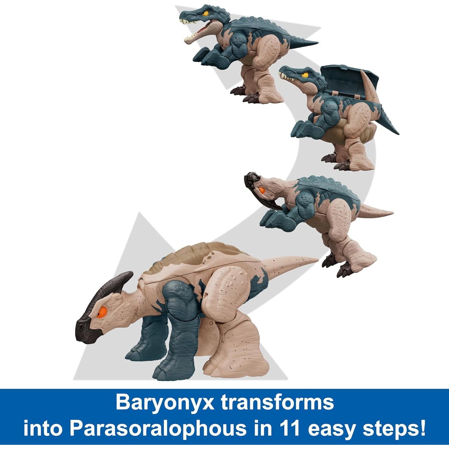 Figura de Acción Mattel Jurassic World Baryonyx 2-en-1