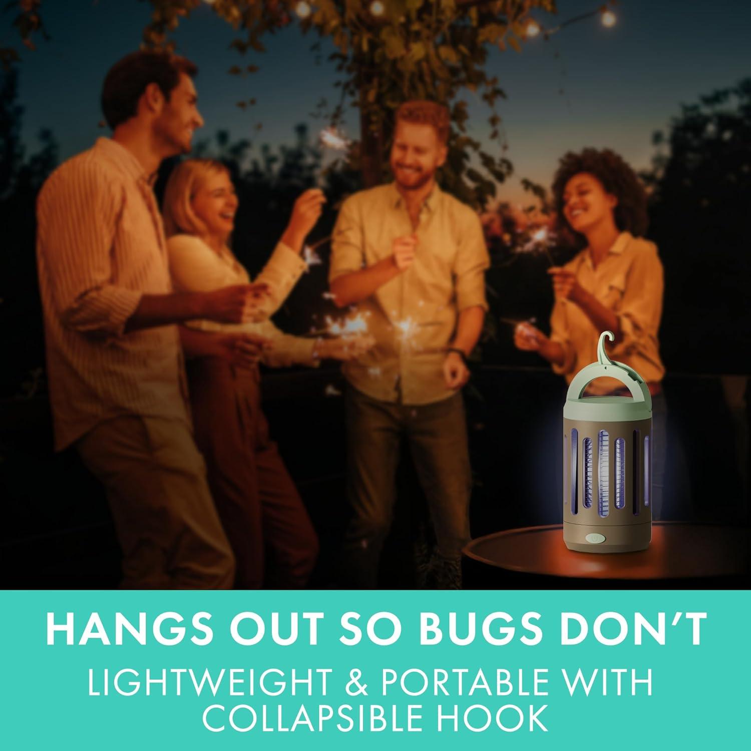 Trampa Eléctrica para Insectos STEM Zapper, 12h Batería, UV 360°