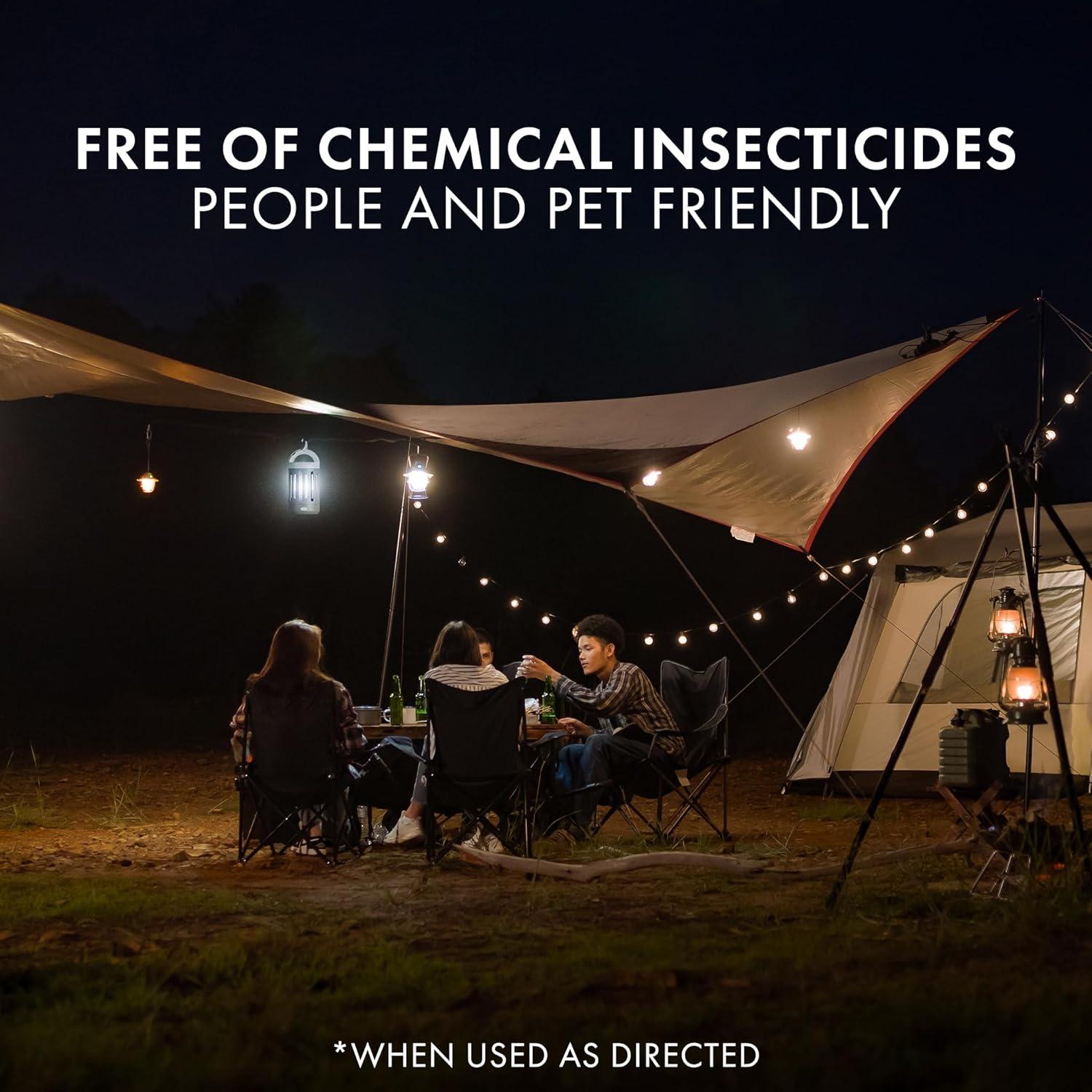 Trampa Eléctrica para Insectos STEM Zapper, 12h Batería, UV 360°