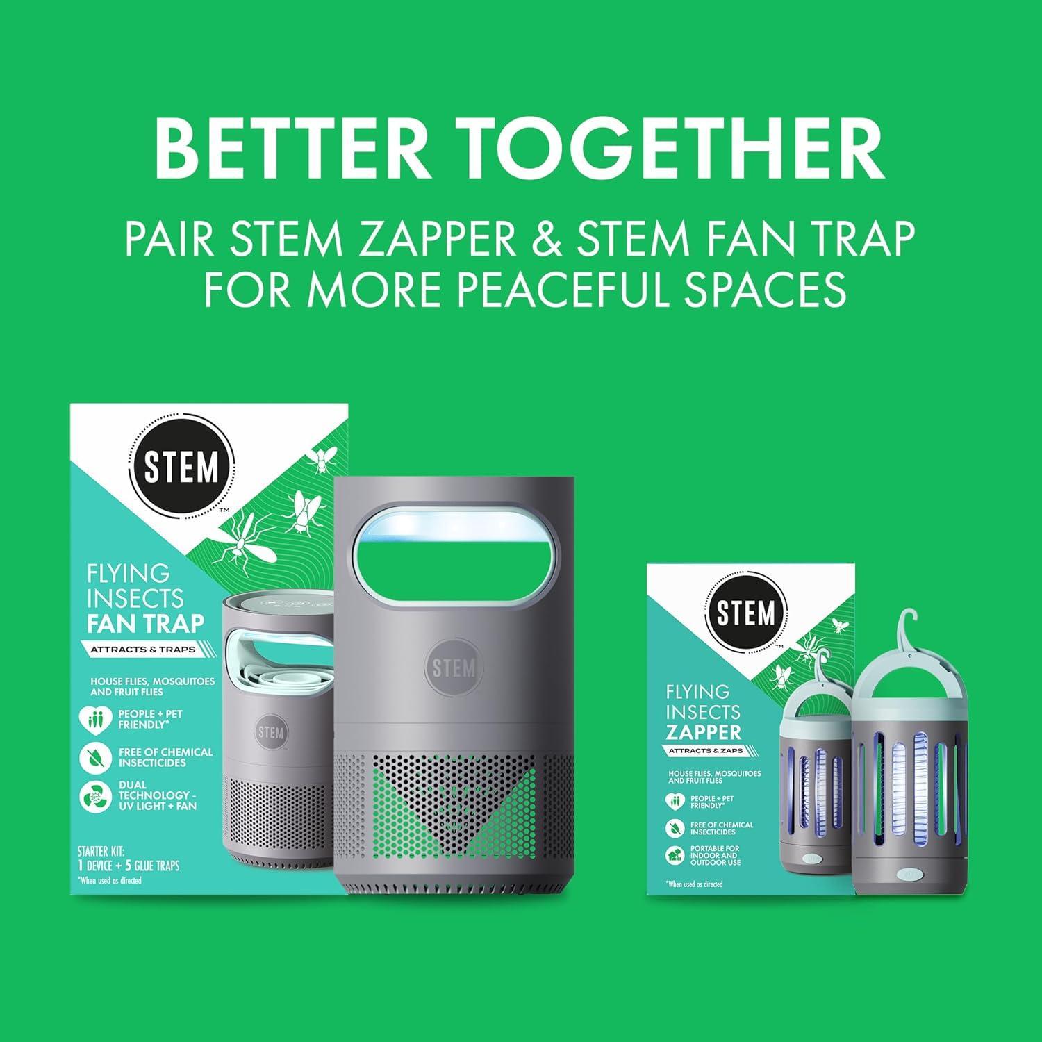 Trampa Eléctrica para Insectos STEM Zapper, 12h Batería, UV 360°