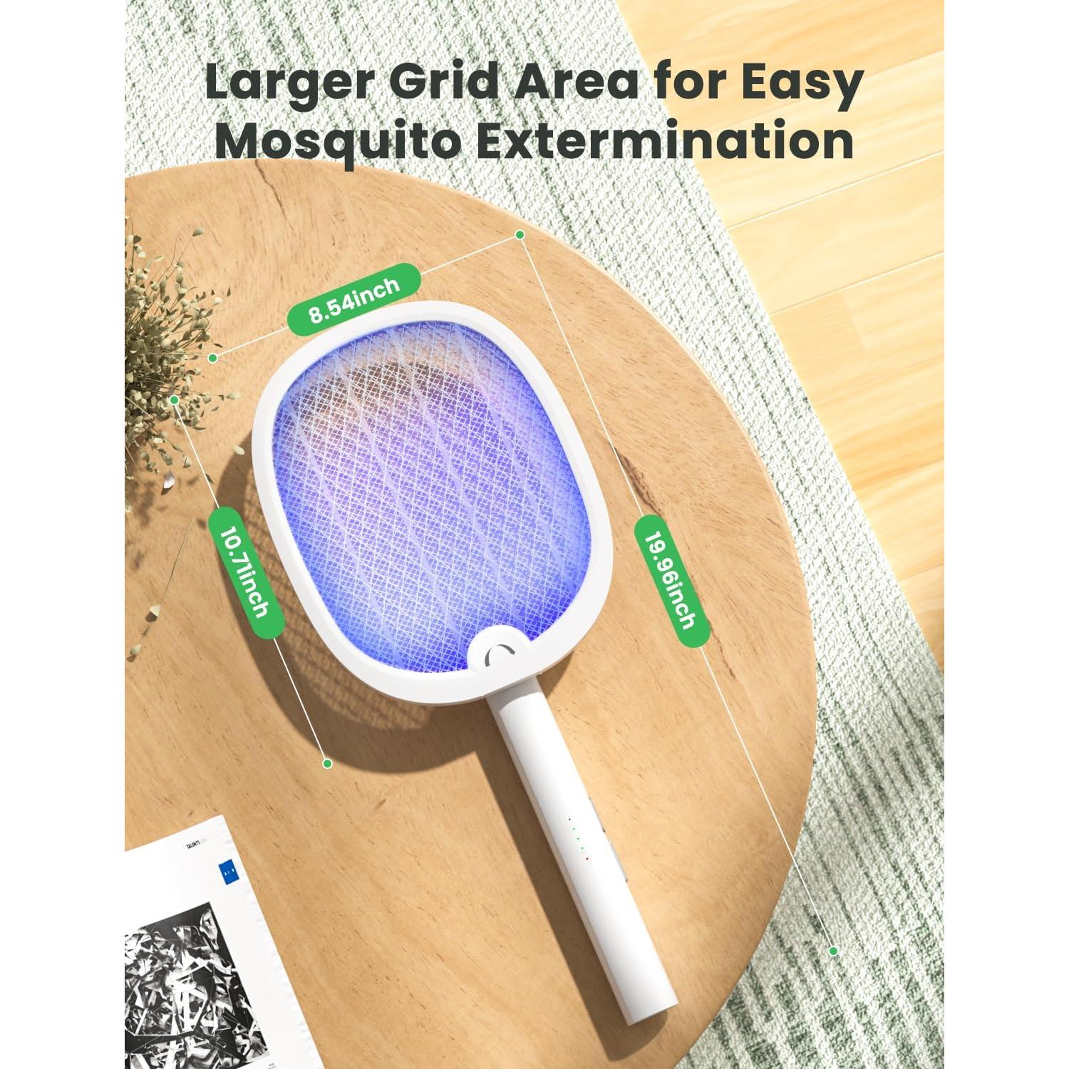 Raqueta Eléctrica YISSVIC Zapper Plegable 2 en 1 1800mAh