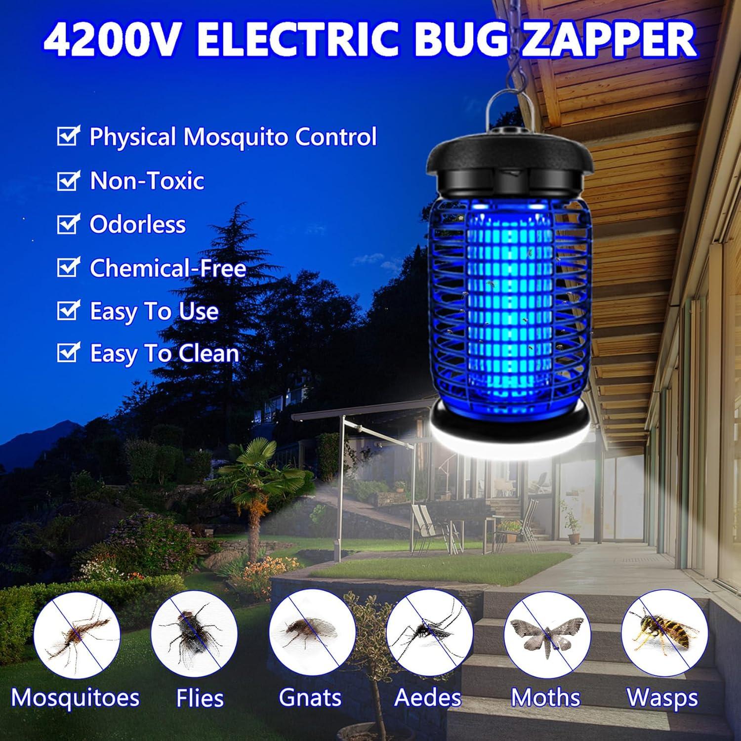 Zapper de Insectos Eléctrico LUOJIBIE con Luz LED 30.48 cm