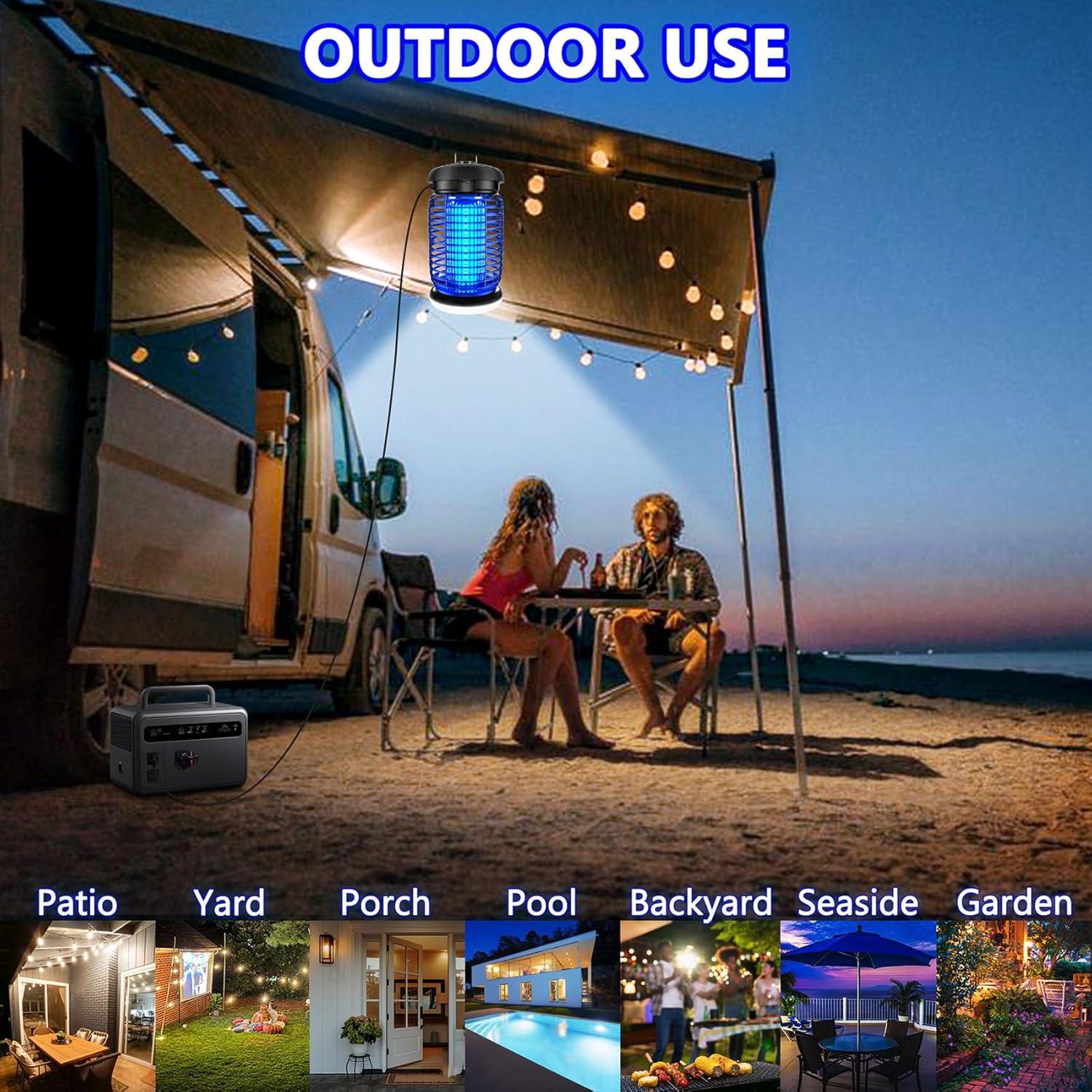 Zapper de Insectos Eléctrico LUOJIBIE con Luz LED 30.48 cm