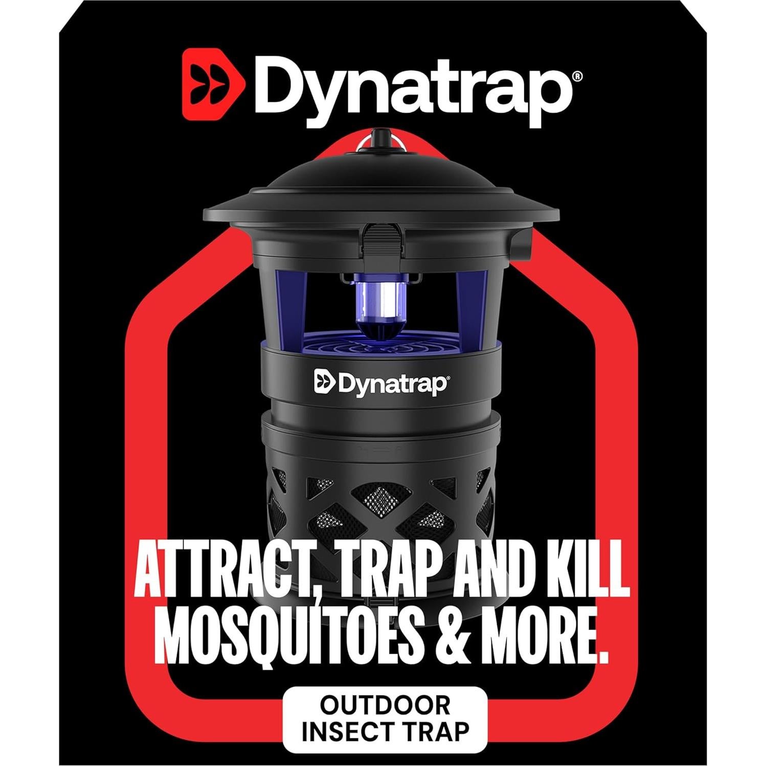 Trampa para Mosquitos DynaTrap DT1130SR - 0.2 Hectáreas, Negra