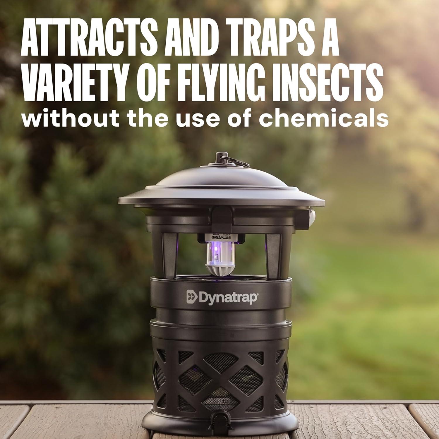 Trampa para Mosquitos DynaTrap DT1130SR - 0.2 Hectáreas, Negra