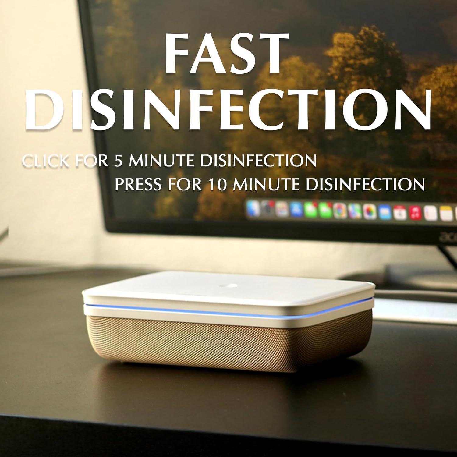 Caja Desinfectante UV-C Cleanse Crate - Gran Capacidad 20.2x11.6 cm