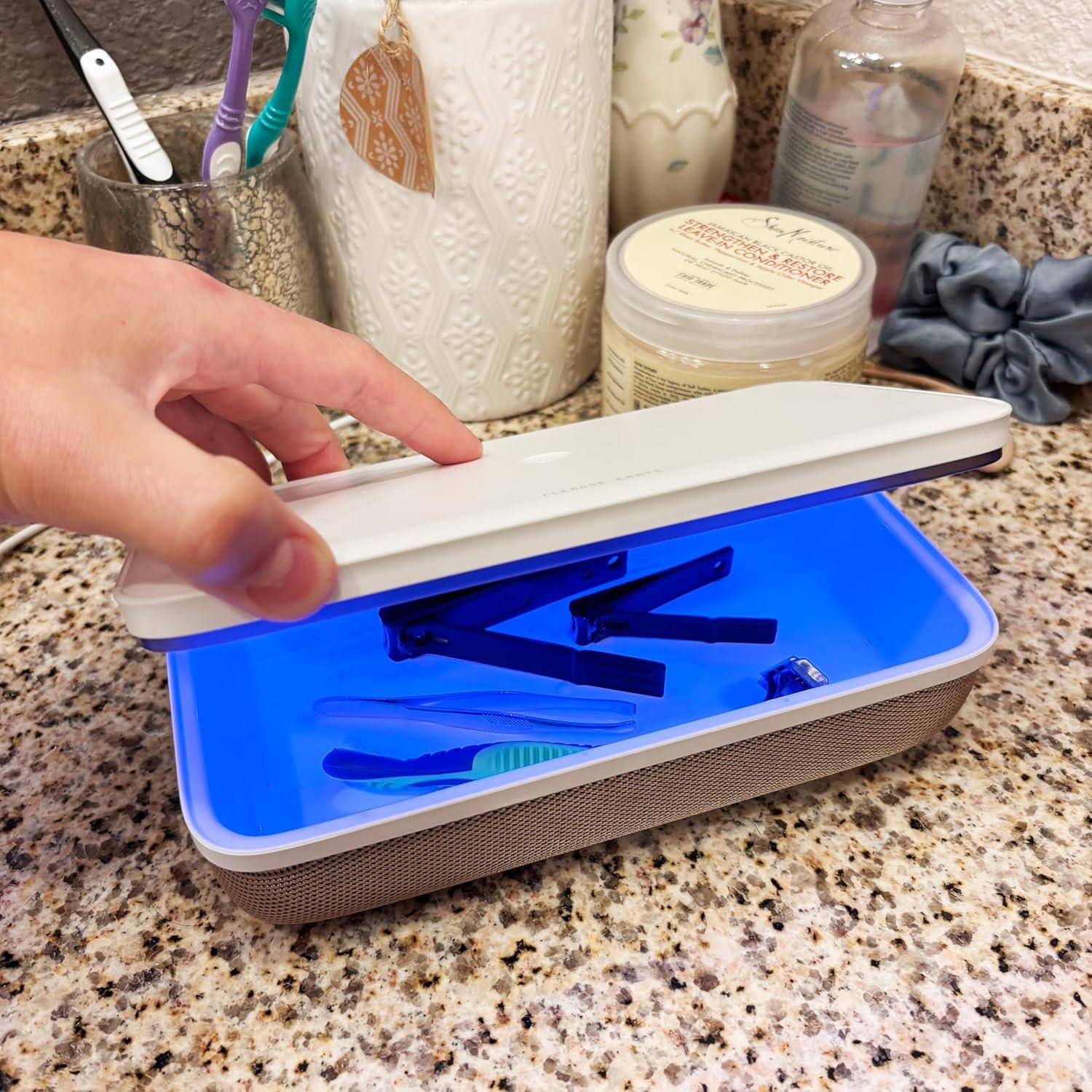 Caja Desinfectante UV-C Cleanse Crate - Gran Capacidad 20.2x11.6 cm