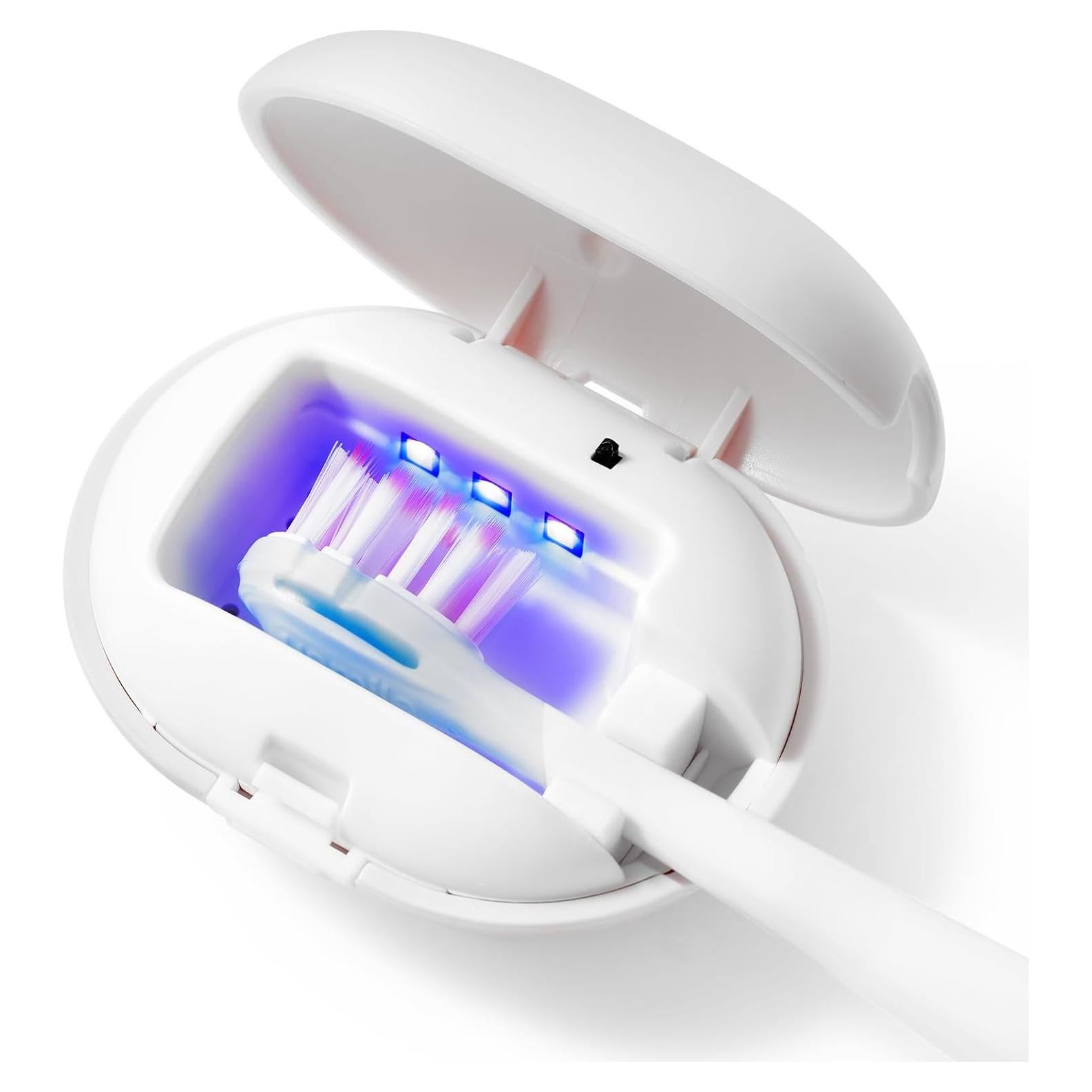Estuche Esterilizador de Cepillos de Dientes Cleaner Blanco Mini