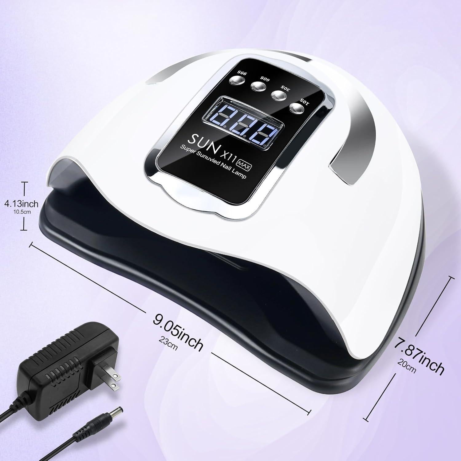 Lámpara de Uñas UV LED Wisdompark 180W con Sensor Automático