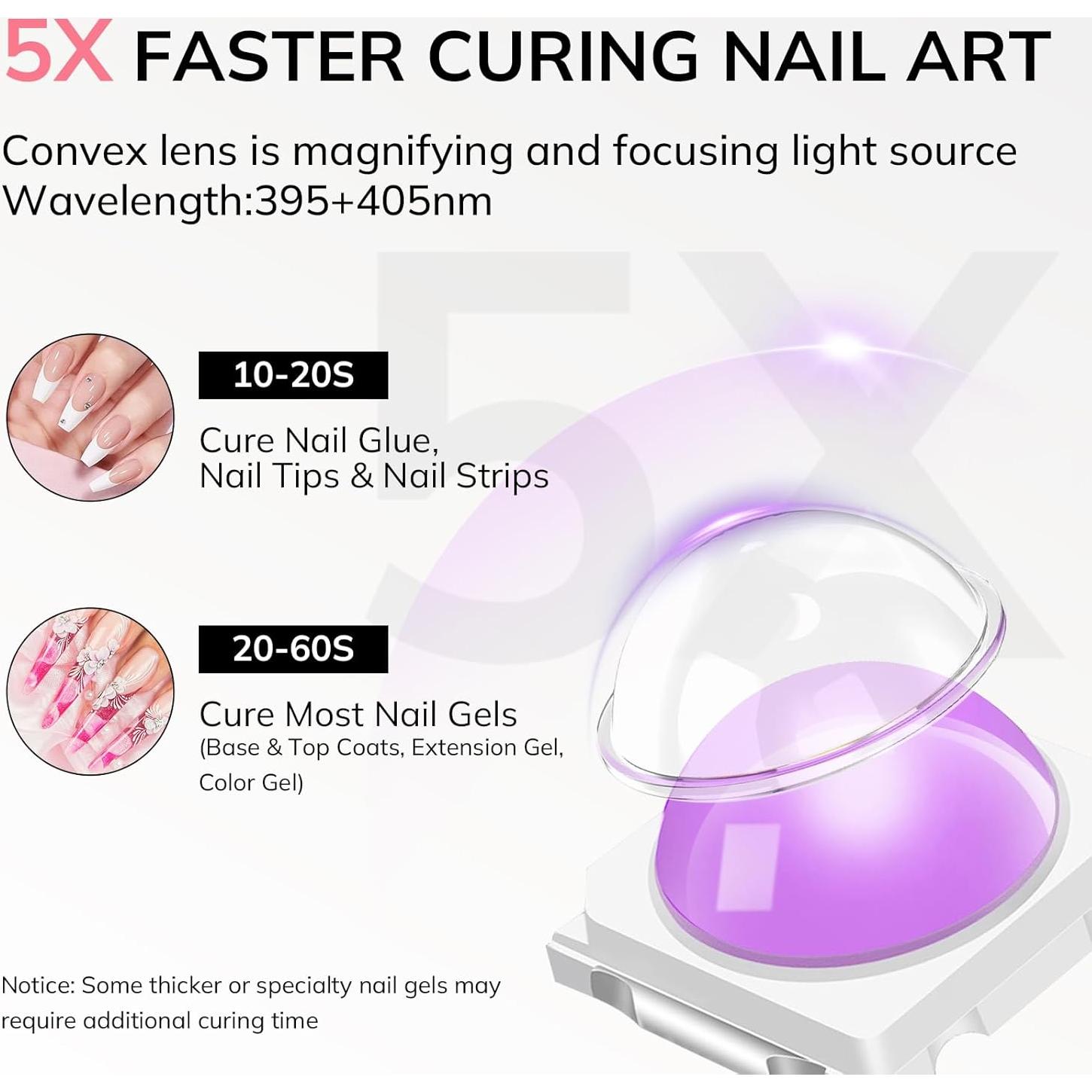 Luz UV de Mano Lavinda Mini para Uñas de Gel Recargable