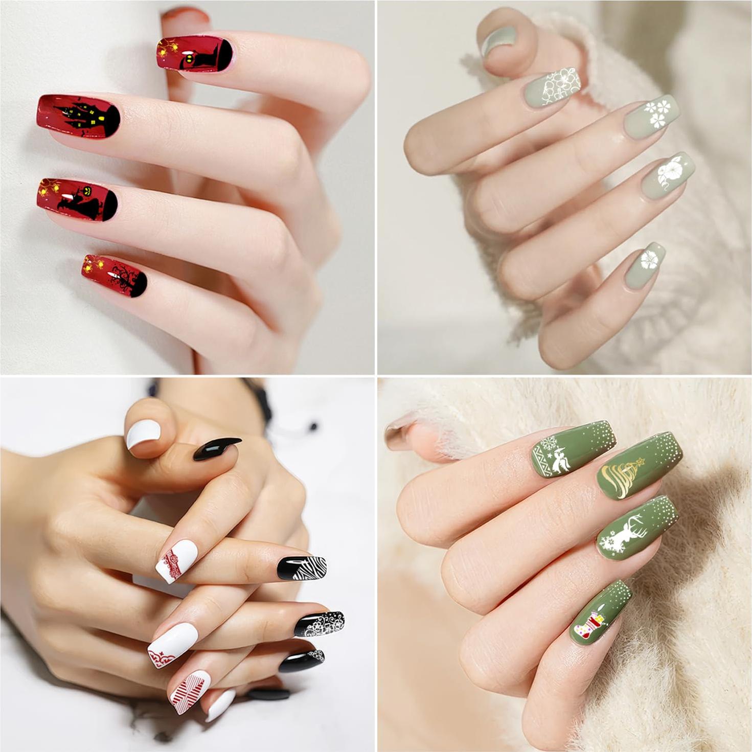 Kit de Estampado de Uñas Biutee 15 Piezas con Estampador