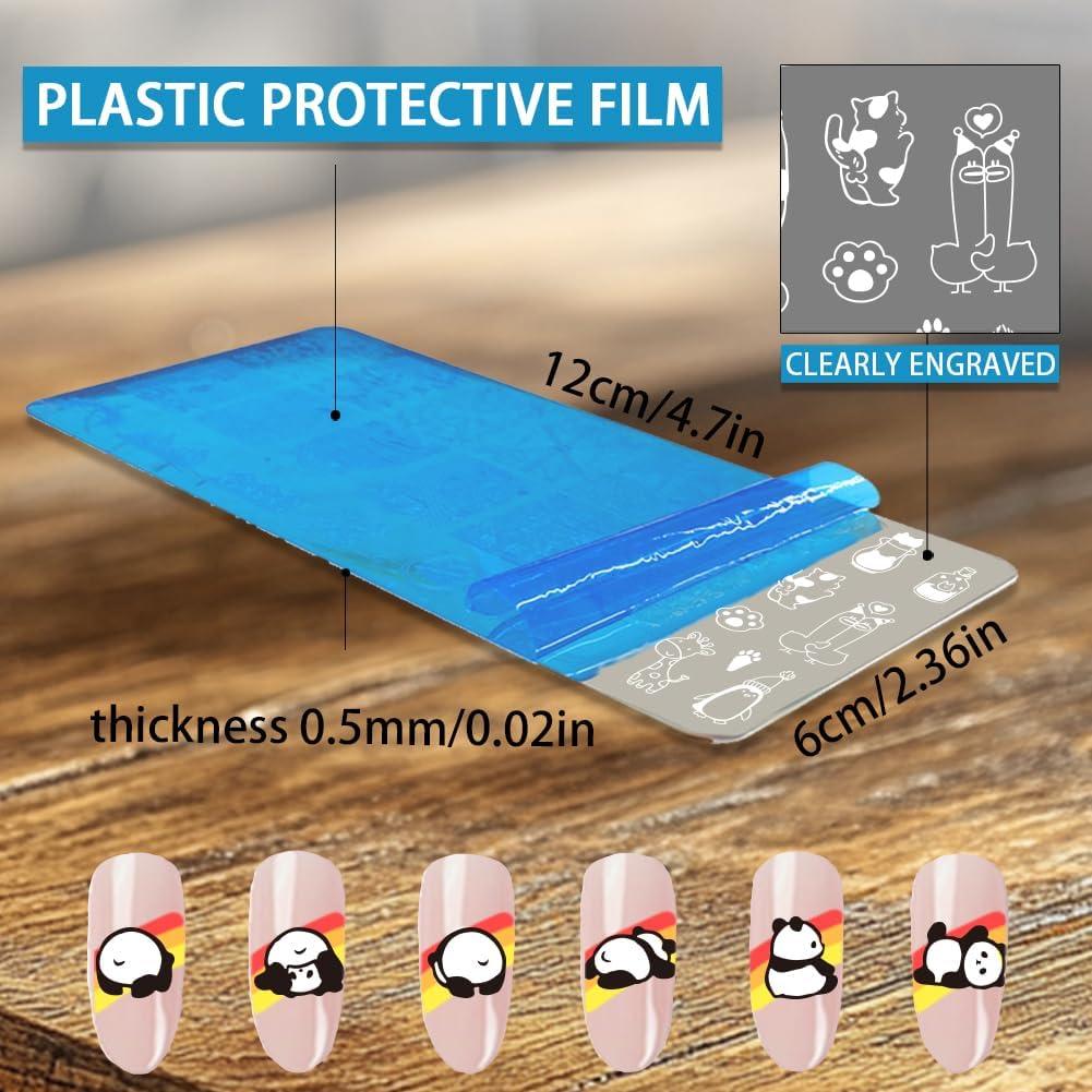 3 Plantillas de Estampado de Uñas de Animales Lindos Beinkmake