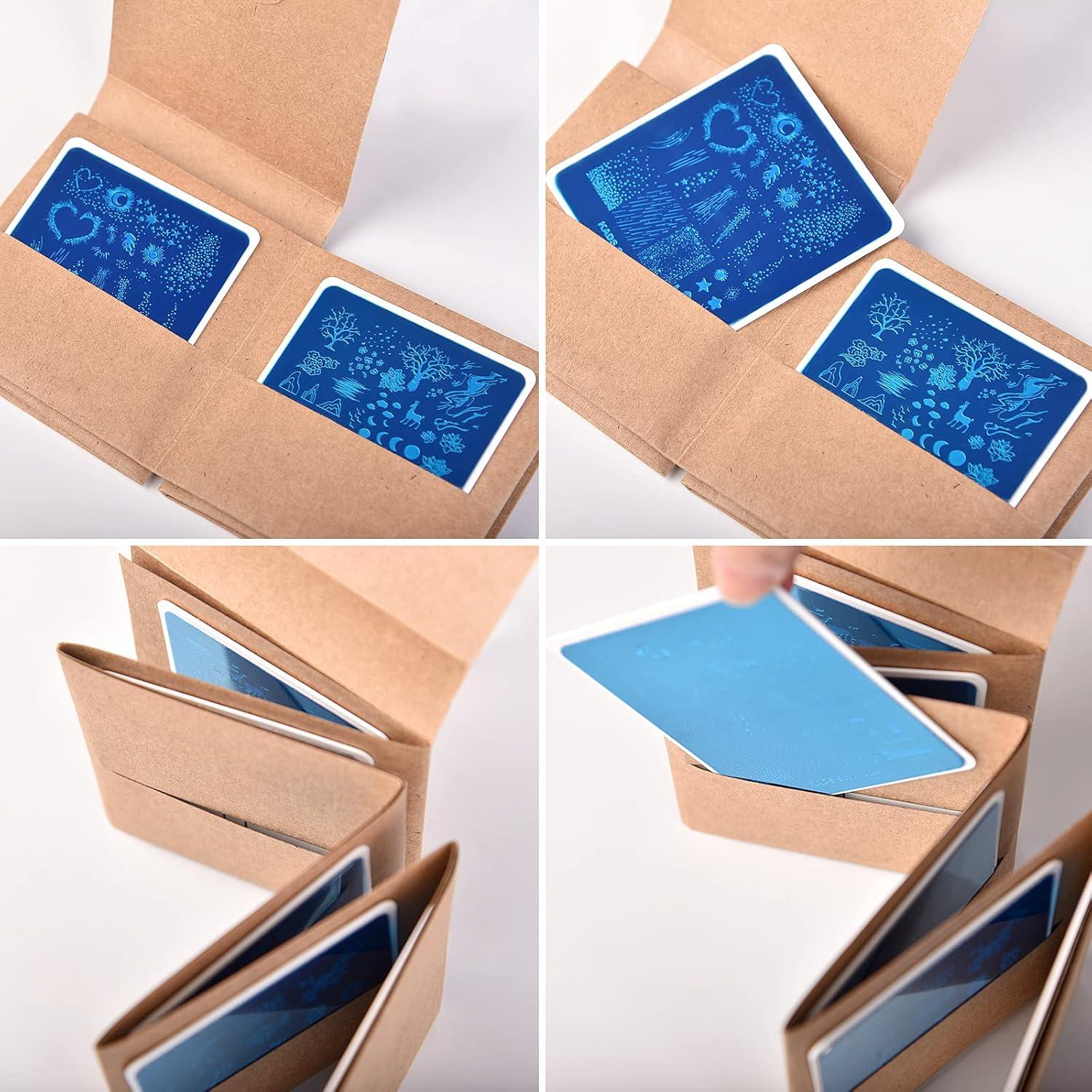 Juego de Placas de Estampado de Uñas KADS 20 Pcs - Acero Inoxidable