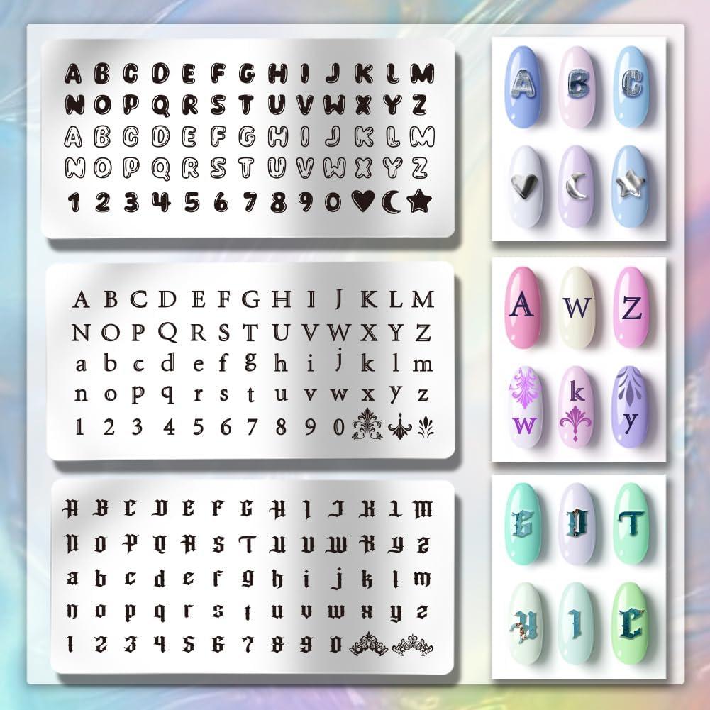 Placas de Estampado de Uñas PH PandaHall - 3 Estilos