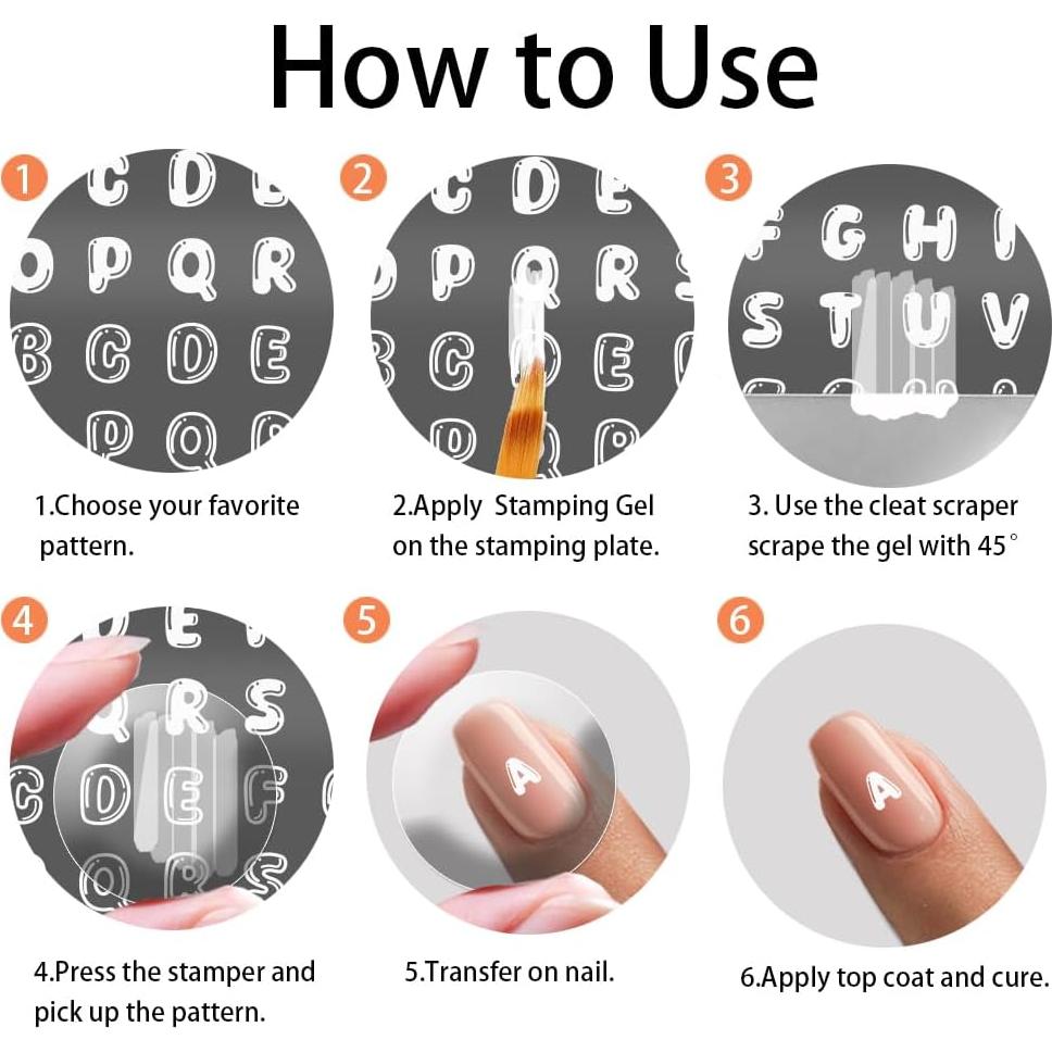 Placas de Estampado de Uñas PH PandaHall - 3 Estilos