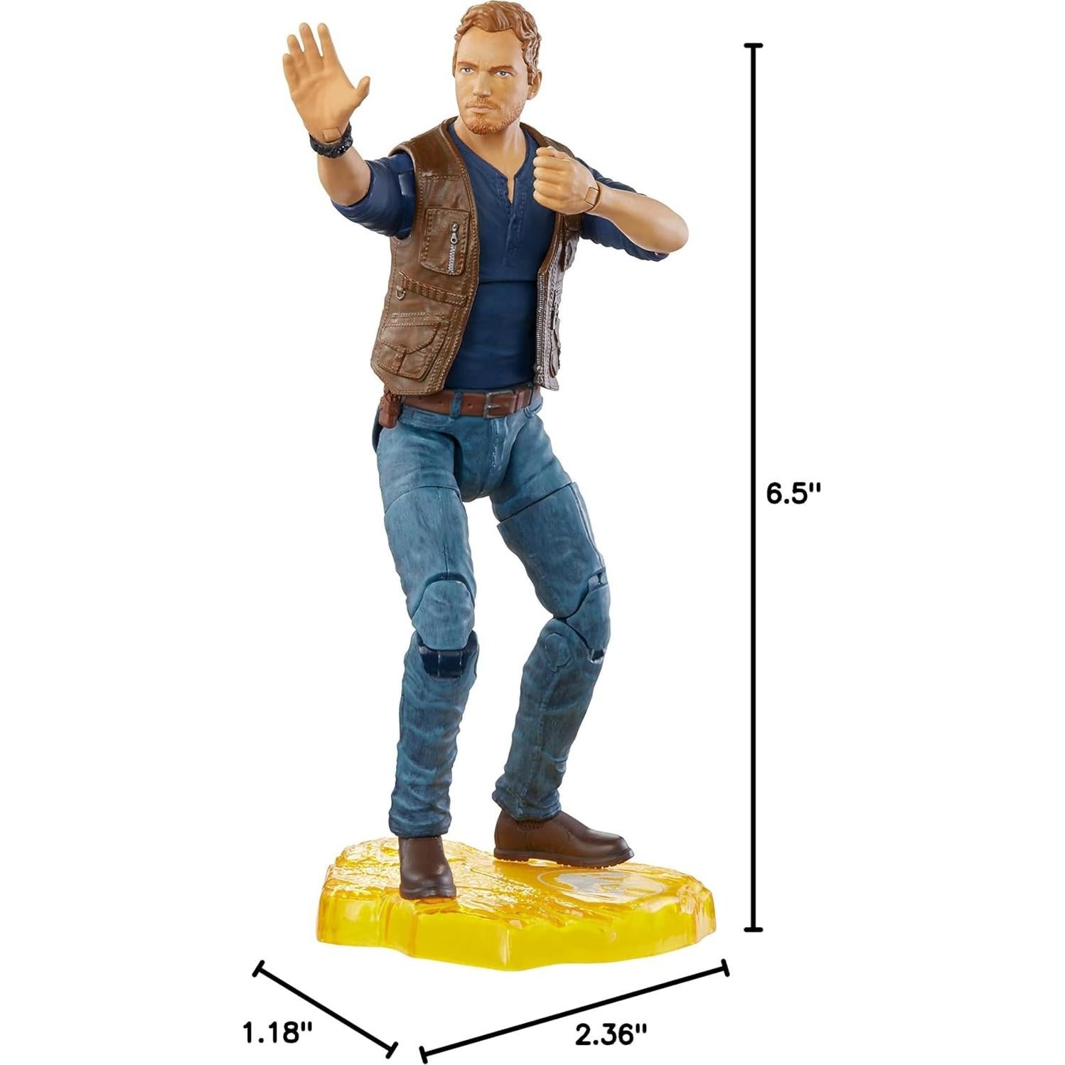 Figura de acción Owen Grady Jurassic World 15 cm articulada