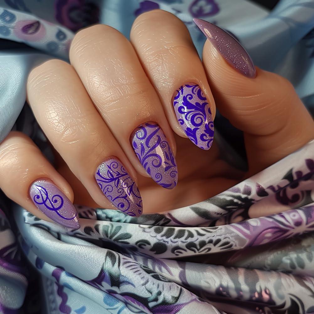 Plantillas de Arte de Uñas PH PandaHall - 3 Piezas Floral 52 Patrones